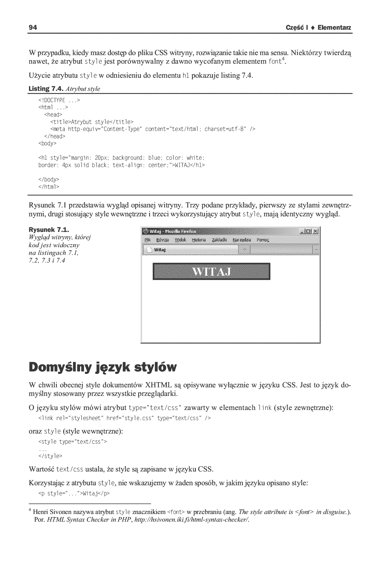Fragment „HTML, XHTML i CSS. Praktyczne projekty. Wydanie II” — strona 14 z 27