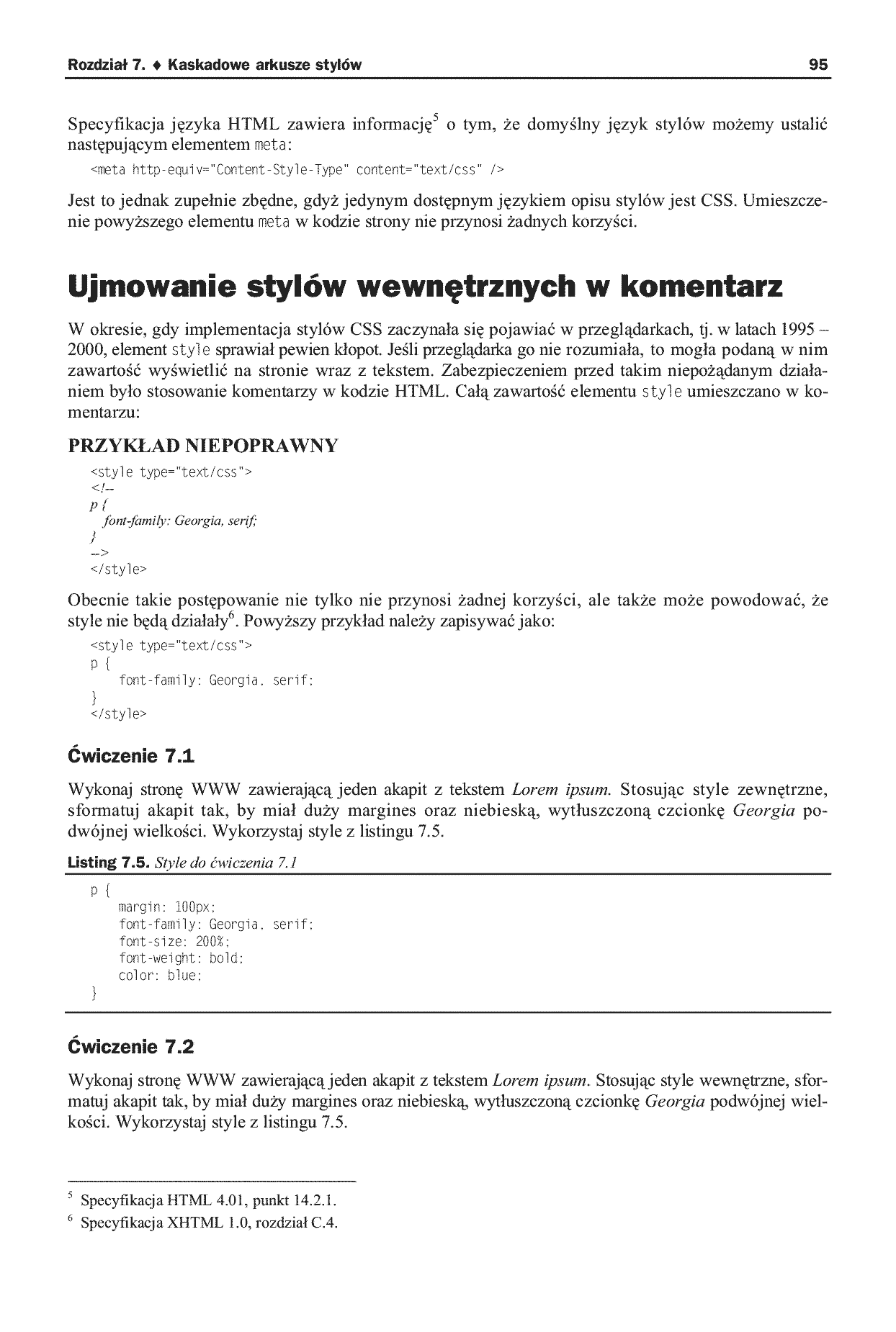 Fragment „HTML, XHTML i CSS. Praktyczne projekty. Wydanie II” — strona 15 z 27