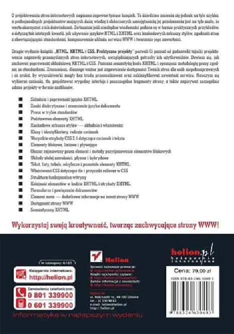 Fragment „HTML, XHTML i CSS. Praktyczne projekty. Wydanie II” — strona 27 z 27