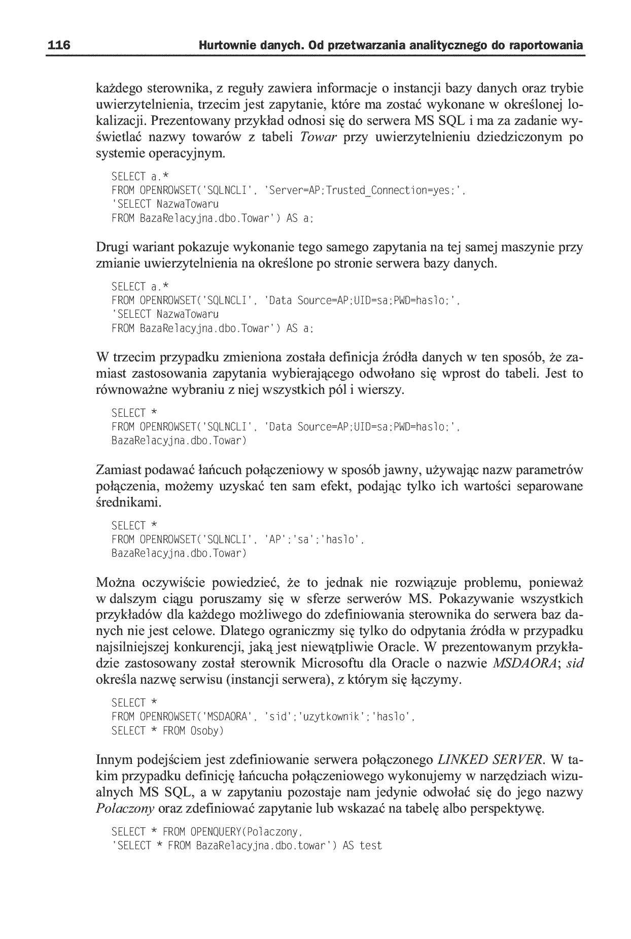 Fragment „Hurtownie danych. Od przetwarzania analitycznego do raportowania” — strona 12 z 26