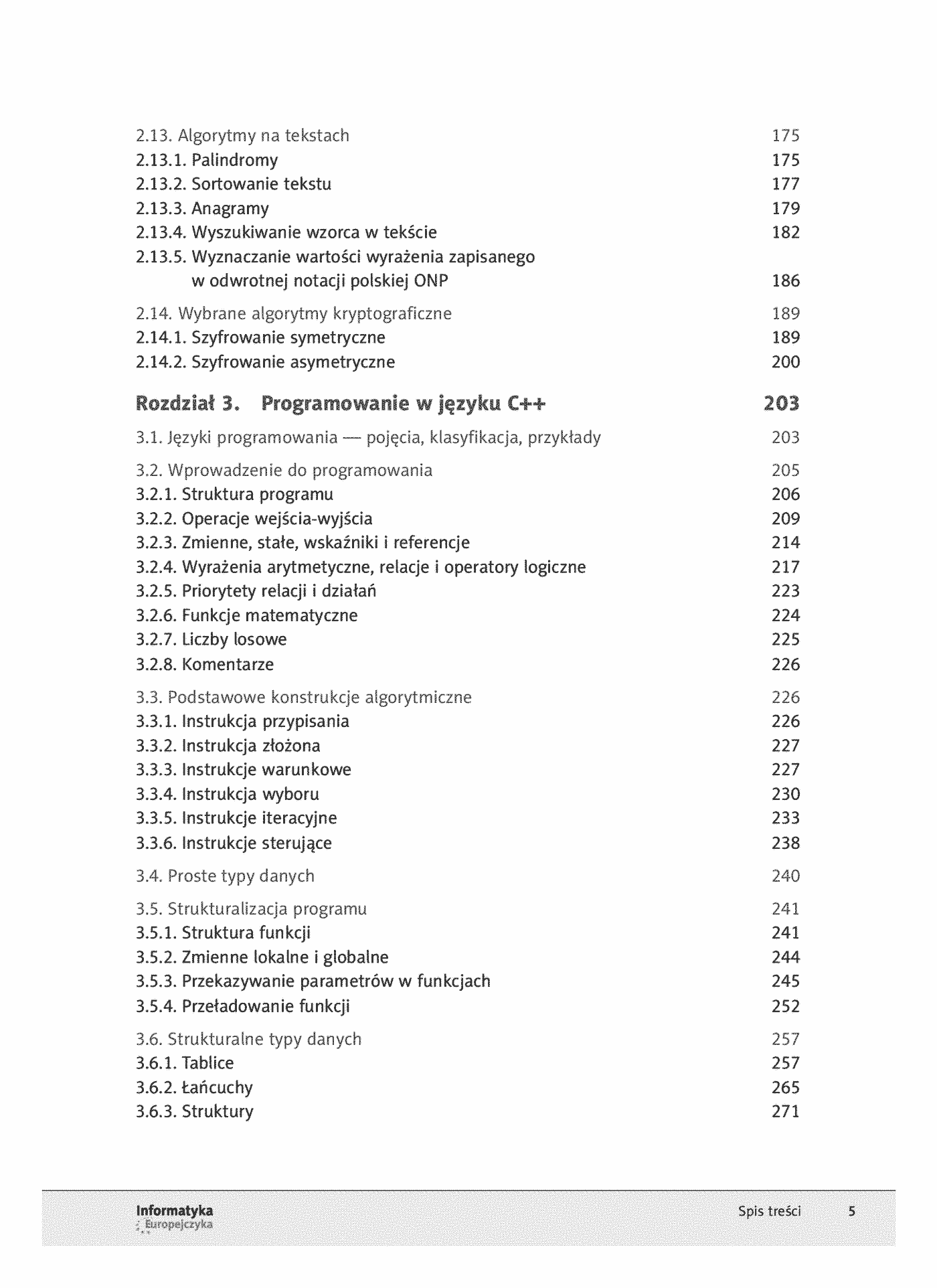 Fragment „Informatyka Europejczyka. Podręcznik dla szkół ponadgimnazjalnych. Zakres rozszerzony. Część 1 (Wydanie III)” — strona 5 z 30