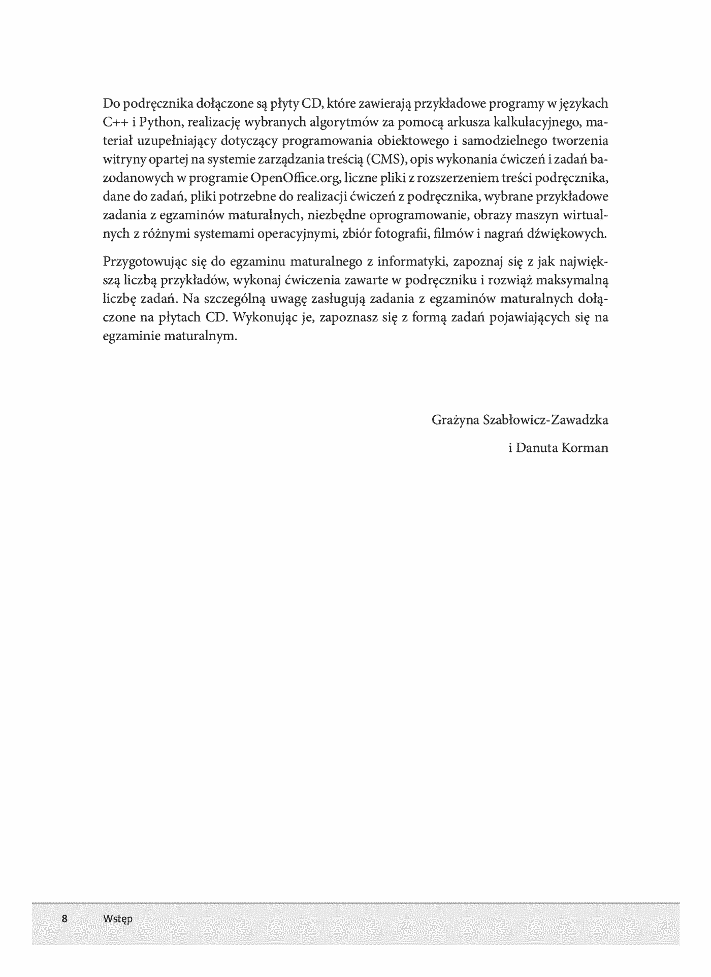 Fragment „Informatyka Europejczyka. Podręcznik dla szkół ponadgimnazjalnych. Zakres rozszerzony. Część 1 (Wydanie III)” — strona 8 z 30