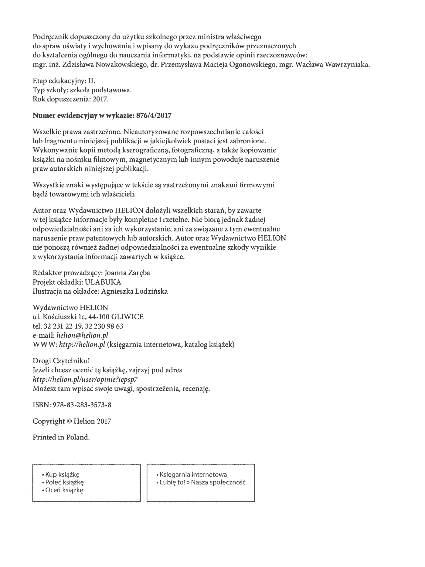 Fragment „Informatyka Europejczyka. Podręcznik dla szkoły podstawowej. Klasa 7” — strona 2 z 24