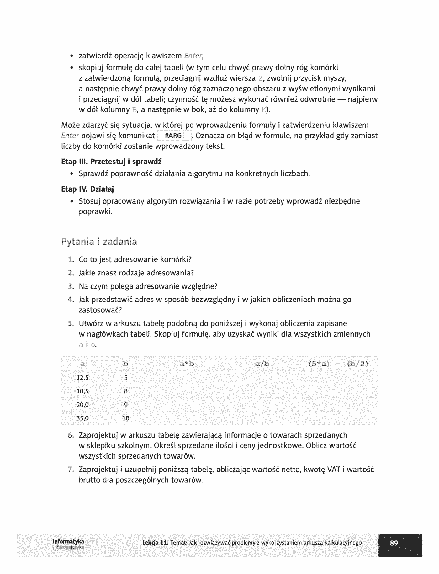Fragment „Informatyka Europejczyka. Podręcznik dla szkoły podstawowej. Klasa 7” — strona 16 z 24