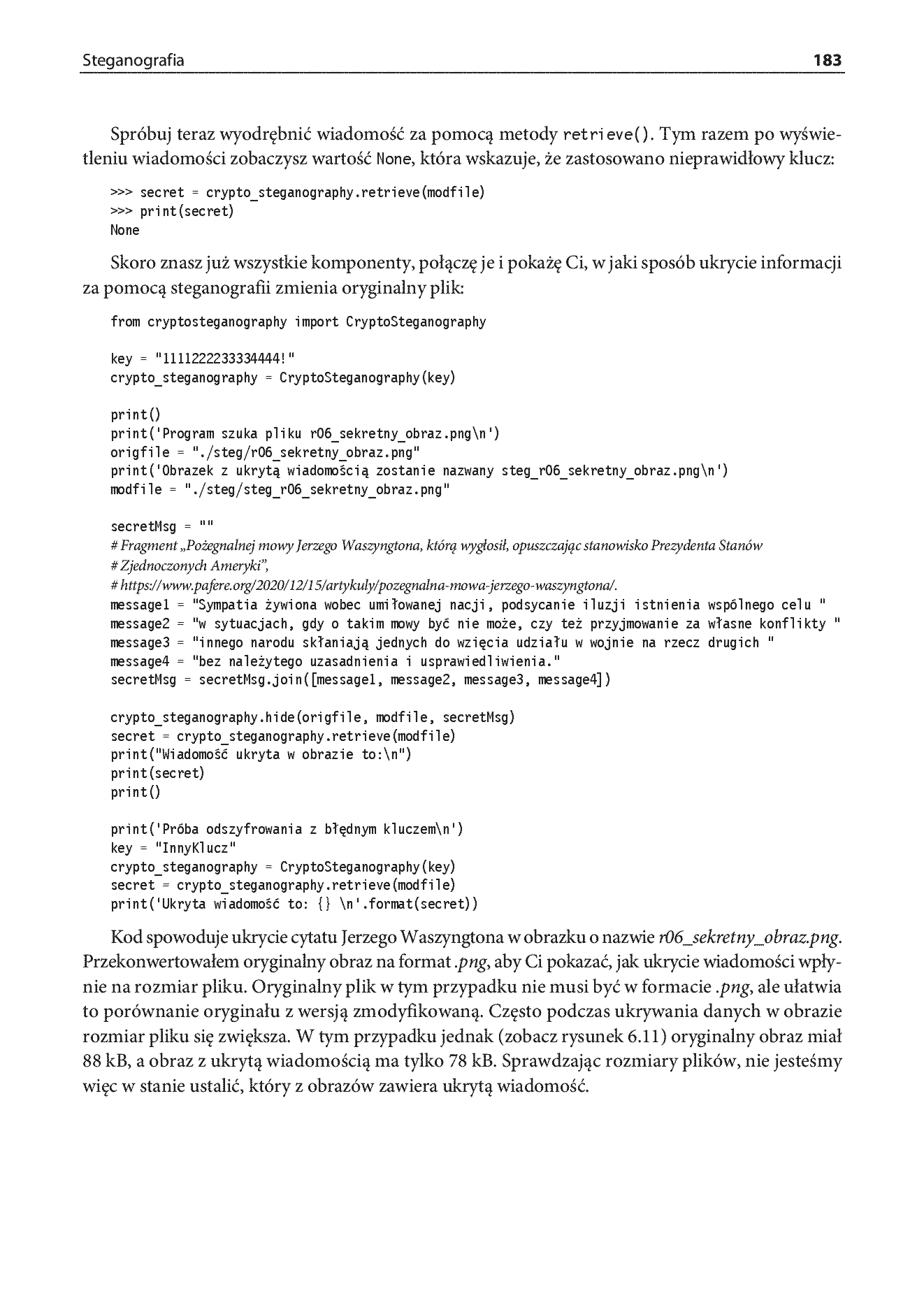 Fragment „Algorytmy kryptograficzne w Pythonie. Wprowadzenie” — strona 27 z 30