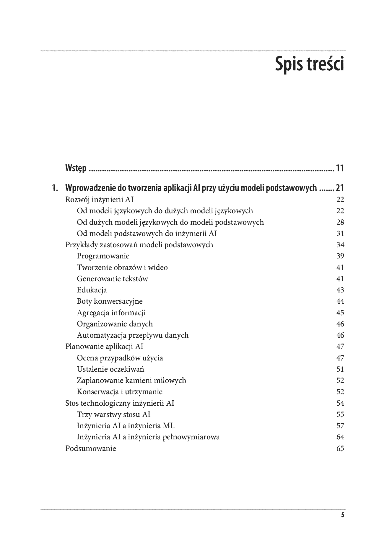 Fragment „Inżynieria AI. Tworzenie aplikacji z wykorzystaniem modeli bazowych” — strona 3 z 30