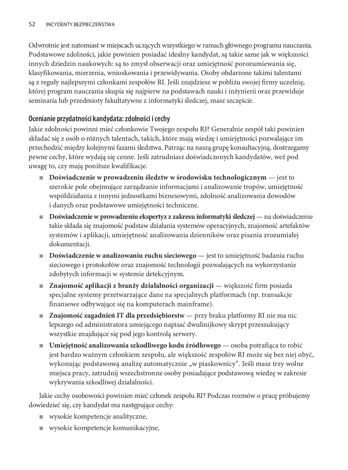 Fragment „Incydenty bezpieczeństwa. Metody reagowania w informatyce śledczej” — strona 18 z 30
