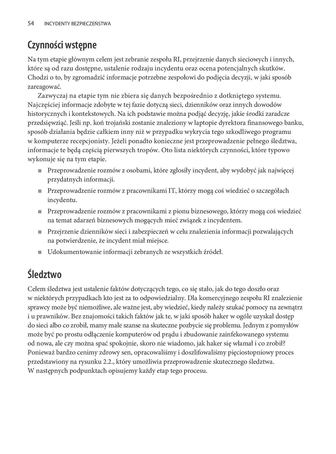 Fragment „Incydenty bezpieczeństwa. Metody reagowania w informatyce śledczej” — strona 20 z 30
