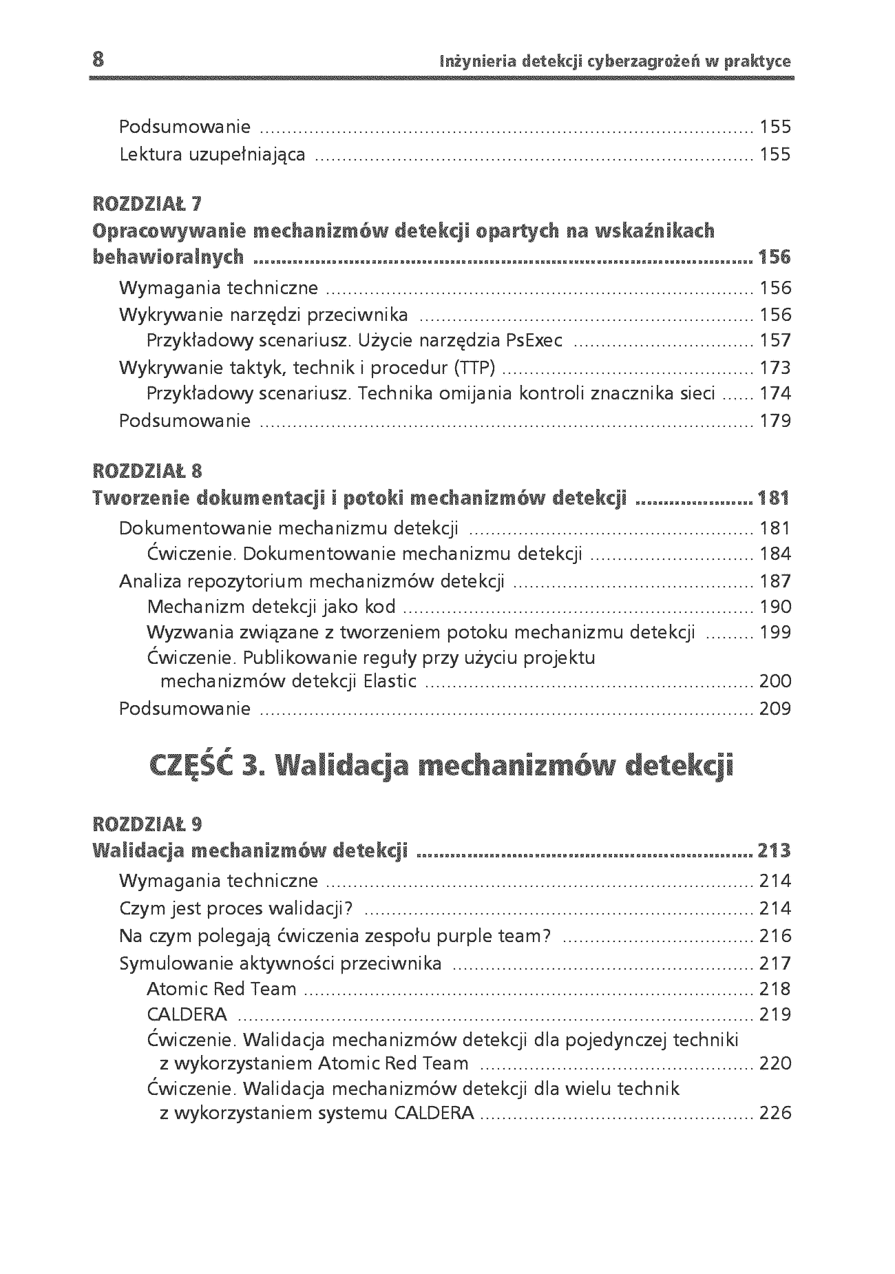 Fragment „Inżynieria detekcji cyberzagrożeń w praktyce. Planowanie, tworzenie i walidacja mechanizmów wykrywania zagrożeń” — strona 6 z 30