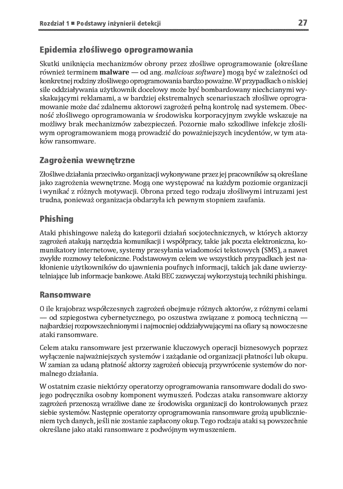 Fragment „Inżynieria detekcji cyberzagrożeń w praktyce. Planowanie, tworzenie i walidacja mechanizmów wykrywania zagrożeń” — strona 17 z 30