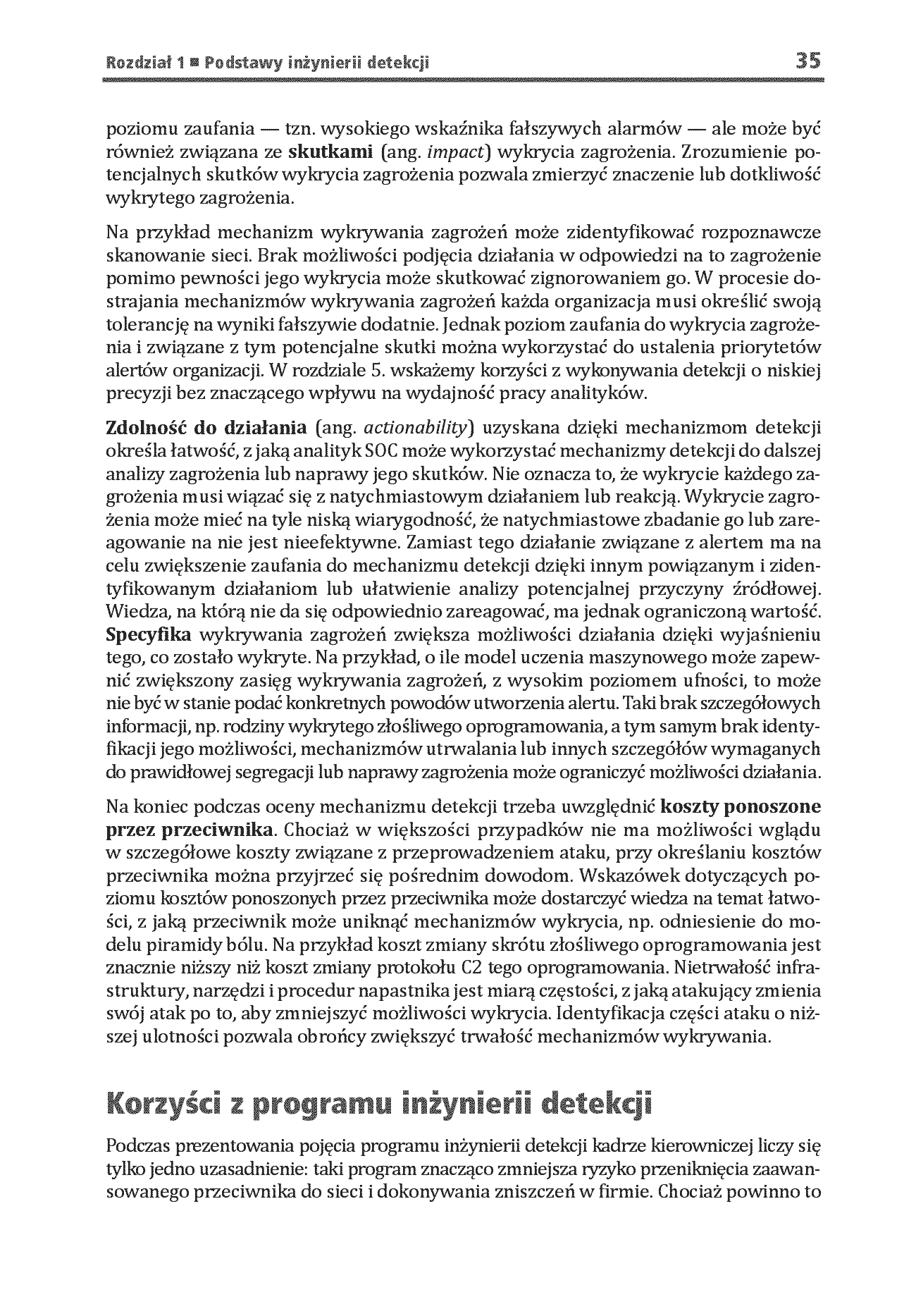 Fragment „Inżynieria detekcji cyberzagrożeń w praktyce. Planowanie, tworzenie i walidacja mechanizmów wykrywania zagrożeń” — strona 25 z 30