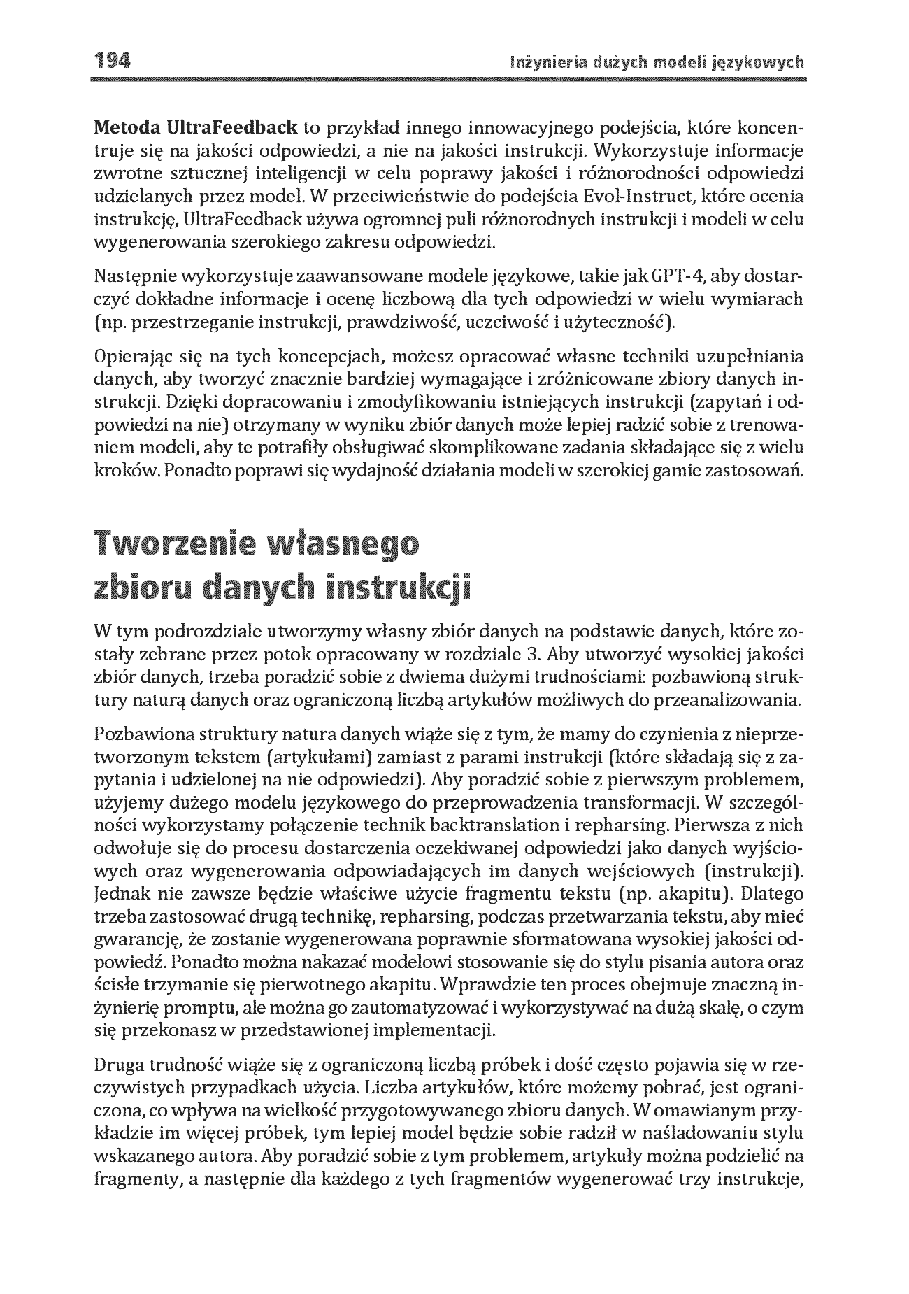 Fragment „Inżynieria dużych modeli językowych. Podręcznik projektowania, trenowania i wdrażania LLM” — strona 28 z 30
