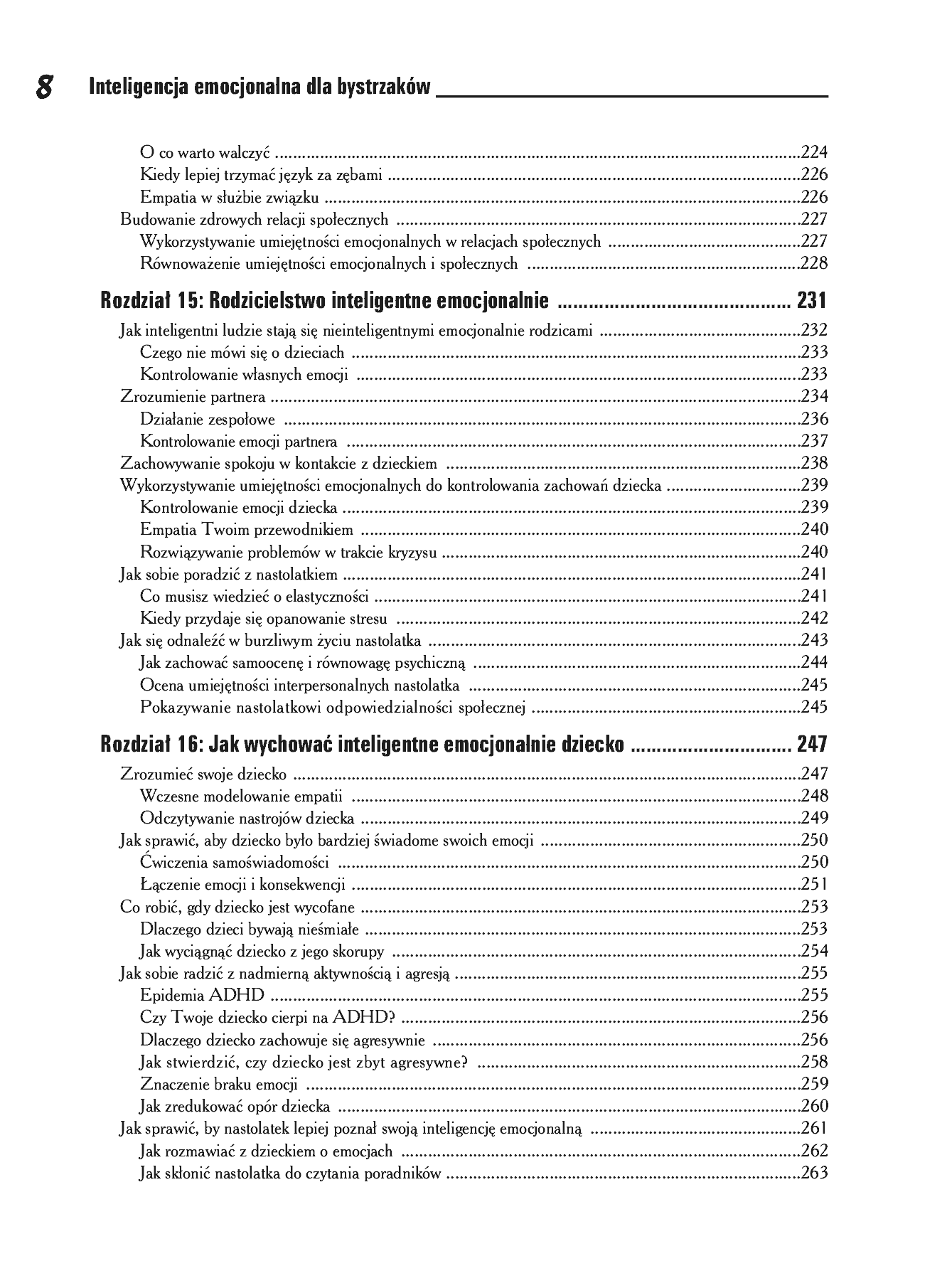 Fragment „Inteligencja emocjonalna dla bystrzaków” — strona 8 z 26