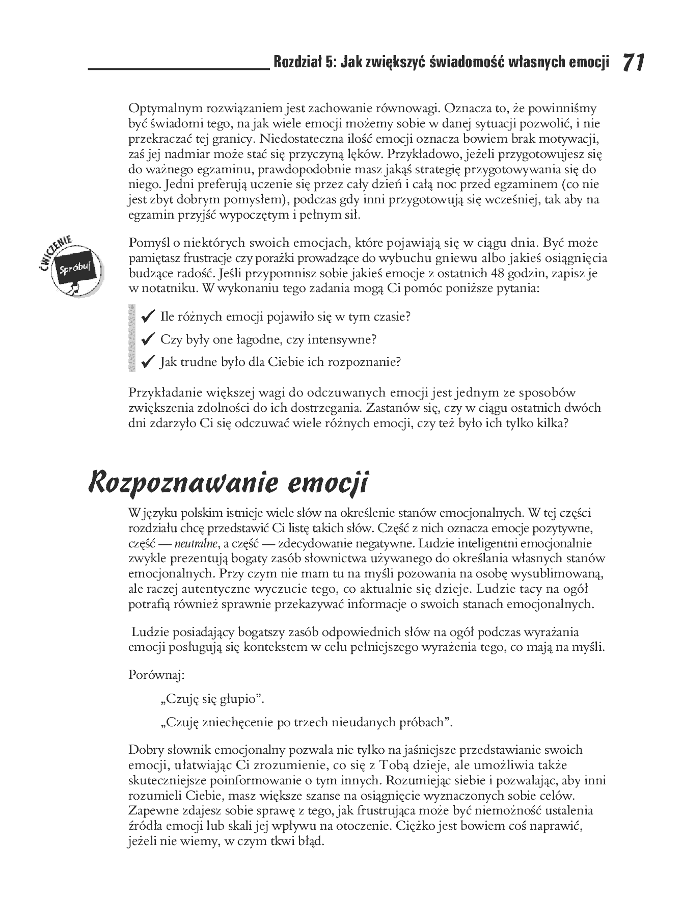 Fragment „Inteligencja emocjonalna dla bystrzaków” — strona 13 z 26
