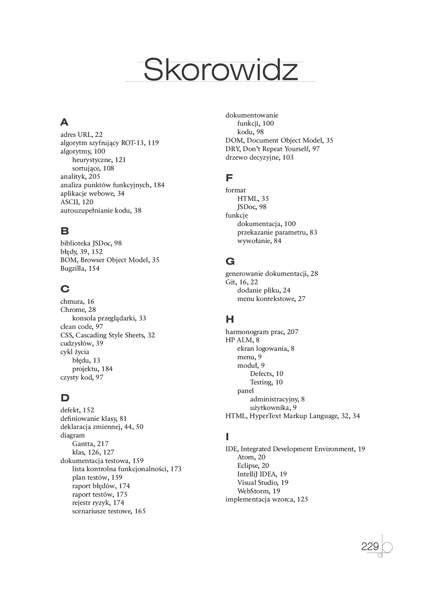 Fragment „Kwalifikacja INF.04. Projektowanie, programowanie i testowanie aplikacji. Część 1. Inżynieria programowania - projektowanie oprogramowania, testowanie i dokumentowanie aplikacji. Podręcznik do nauki zawodu technik programista” — strona 29 z 30
