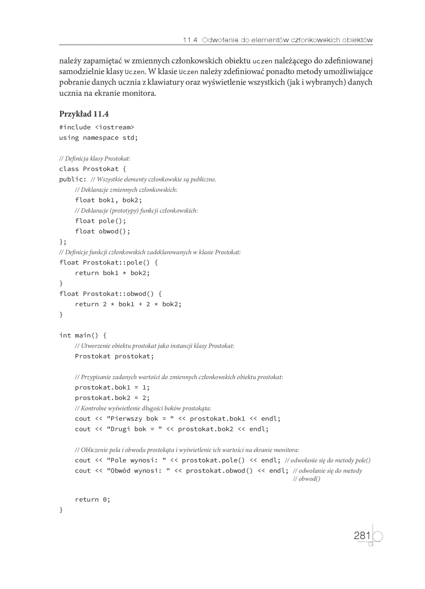 Fragment „Kwalifikacja INF.04. Projektowanie, programowanie i testowanie aplikacji. Część 2. Programowanie obiektowe. Podręcznik do nauki zawodu technik programista” — strona 23 z 30