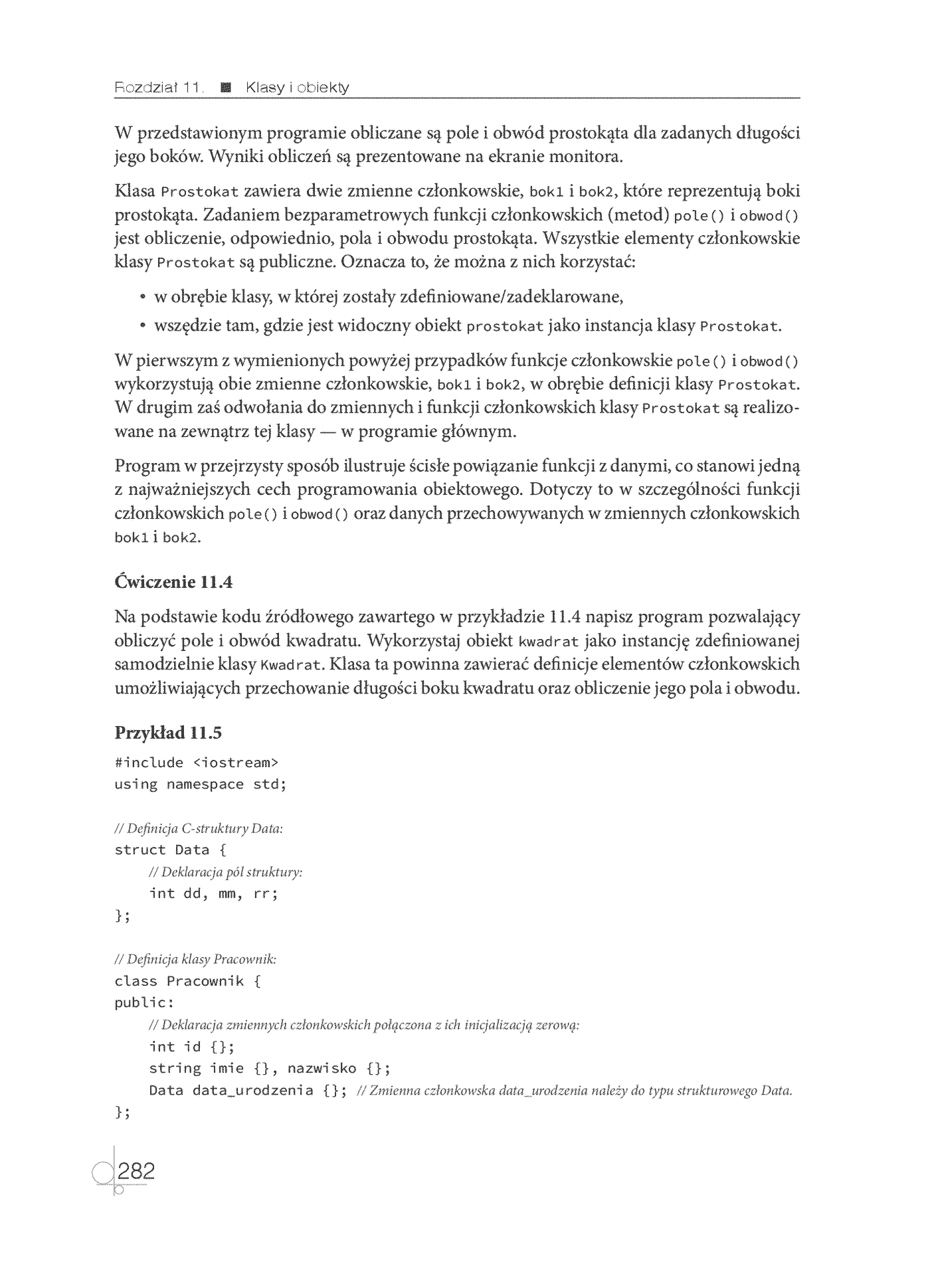 Fragment „Kwalifikacja INF.04. Projektowanie, programowanie i testowanie aplikacji. Część 2. Programowanie obiektowe. Podręcznik do nauki zawodu technik programista” — strona 24 z 30