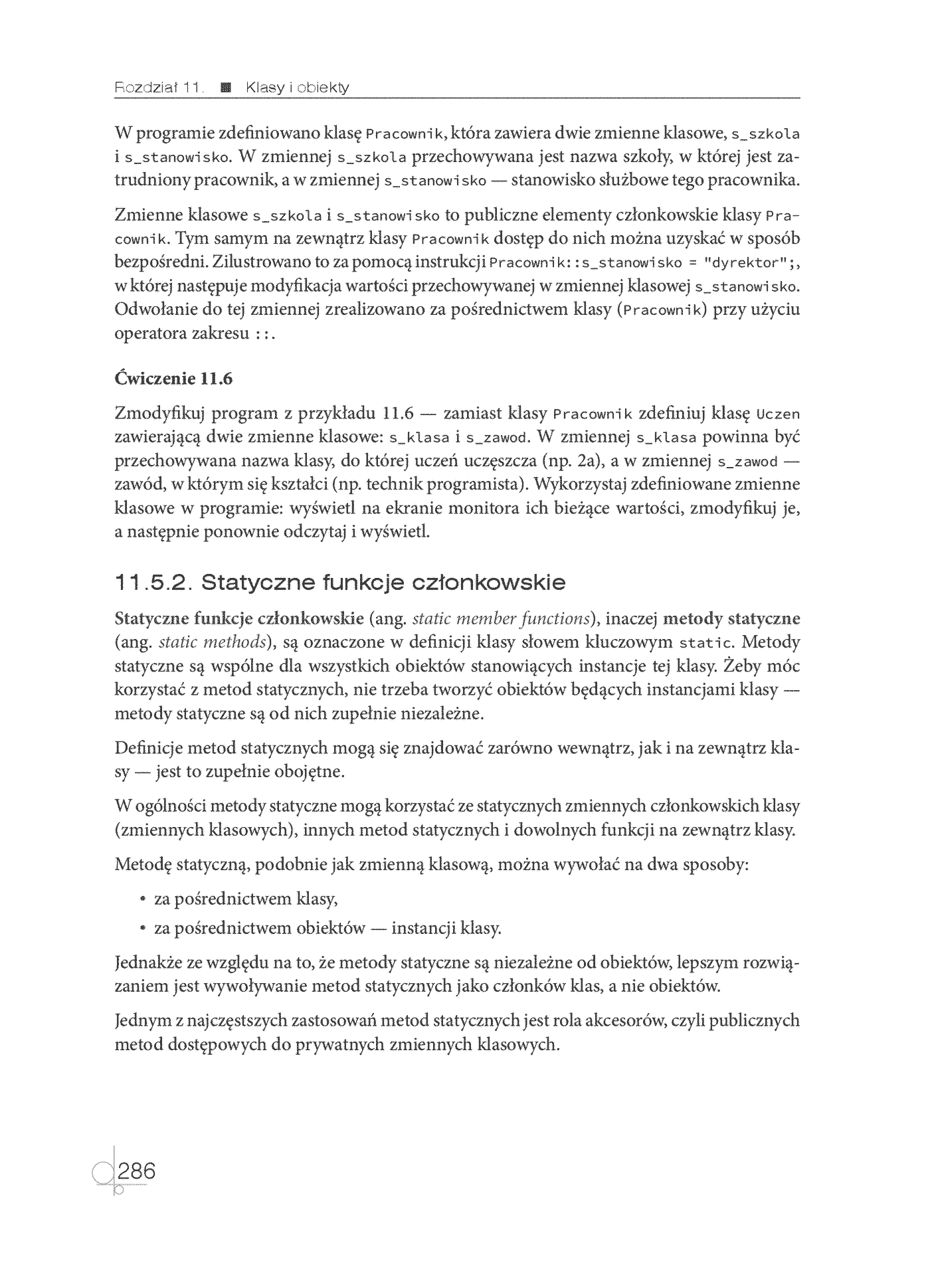 Fragment „Kwalifikacja INF.04. Projektowanie, programowanie i testowanie aplikacji. Część 2. Programowanie obiektowe. Podręcznik do nauki zawodu technik programista” — strona 28 z 30