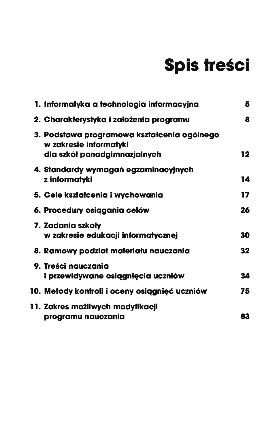 Fragment „Informatyka Europejczyka. Informatyka. Program nauczania dla szkół ponadgimnazjalnych” — strona 2 z 10