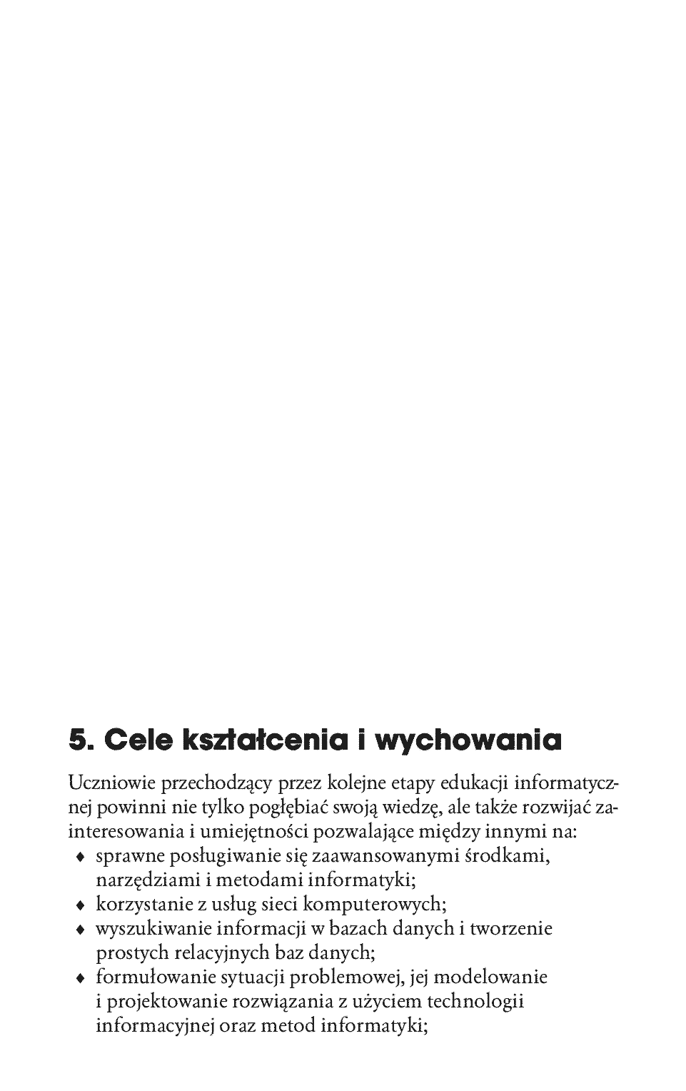 Fragment „Informatyka Europejczyka. Informatyka. Program nauczania dla szkół ponadgimnazjalnych” — strona 3 z 10