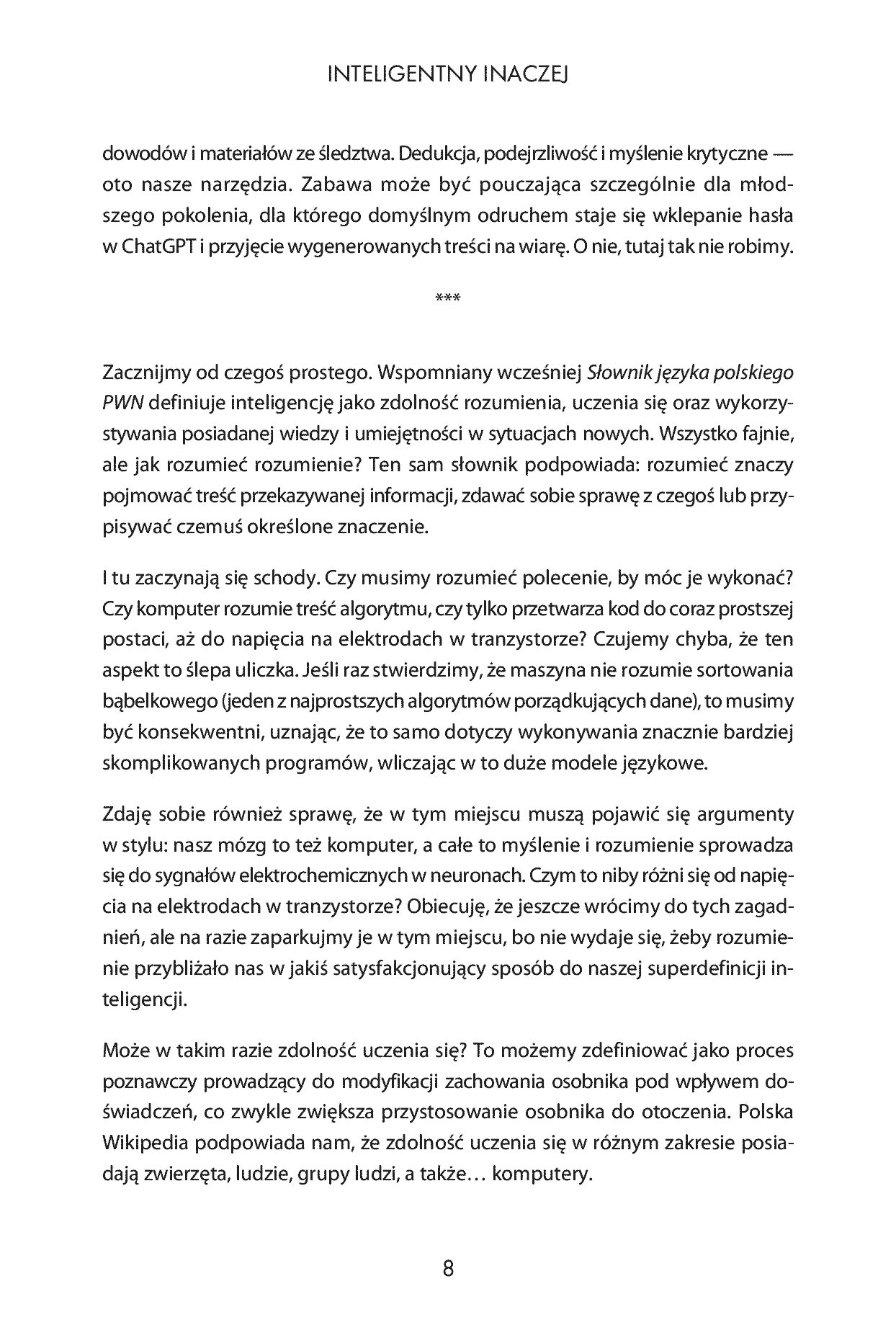 Fragment „Inteligentny inaczej. Czy AI naprawdę myśli, czy tylko doskonale udaje?” — strona 8 z 26