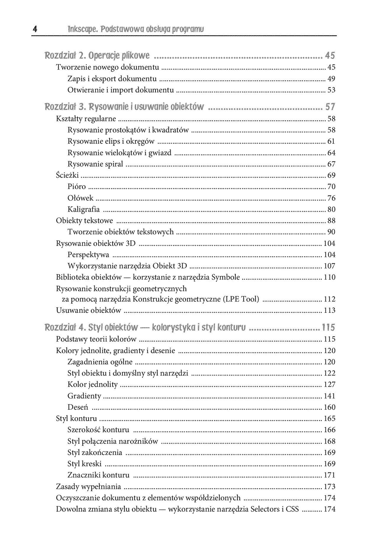 Fragment „Inkscape. Podstawowa obsługa programu. wydanie II rozszerzone i uzupełnione” — strona 4 z 16