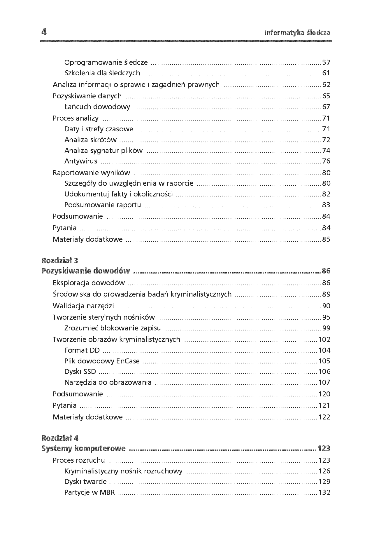 Fragment „Informatyka śledcza. Gromadzenie, analiza i zabezpieczanie dowodów elektronicznych dla początkujących. Wydanie II” — strona 4 z 30