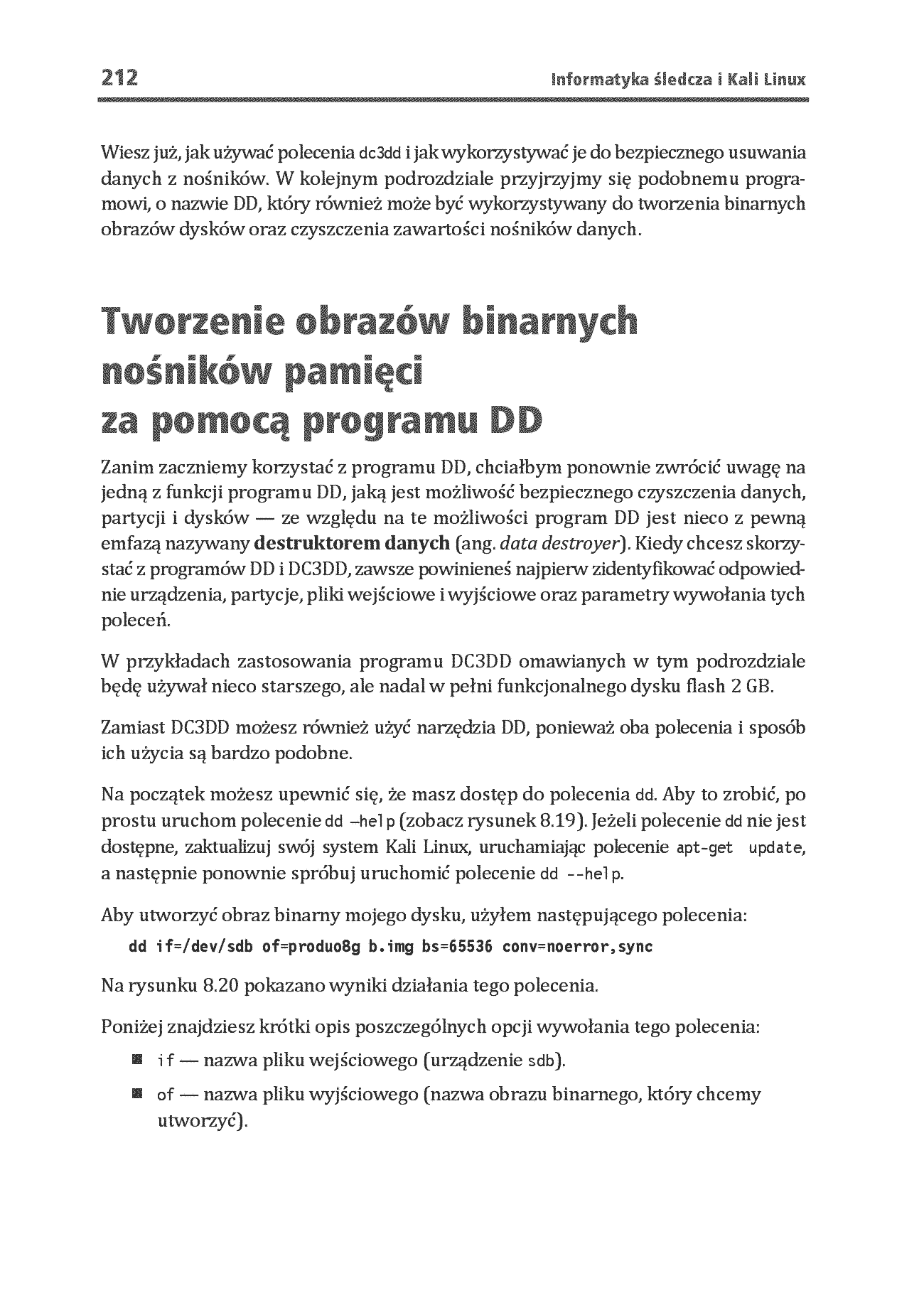 Fragment „Informatyka śledcza i Kali Linux. Przeprowadź analizy nośników pamięci, ruchu sieciowego i zawartości RAM-u za pomocą narzędzi systemu Kali Linux 2022.x. Wydanie III” — strona 26 z 30