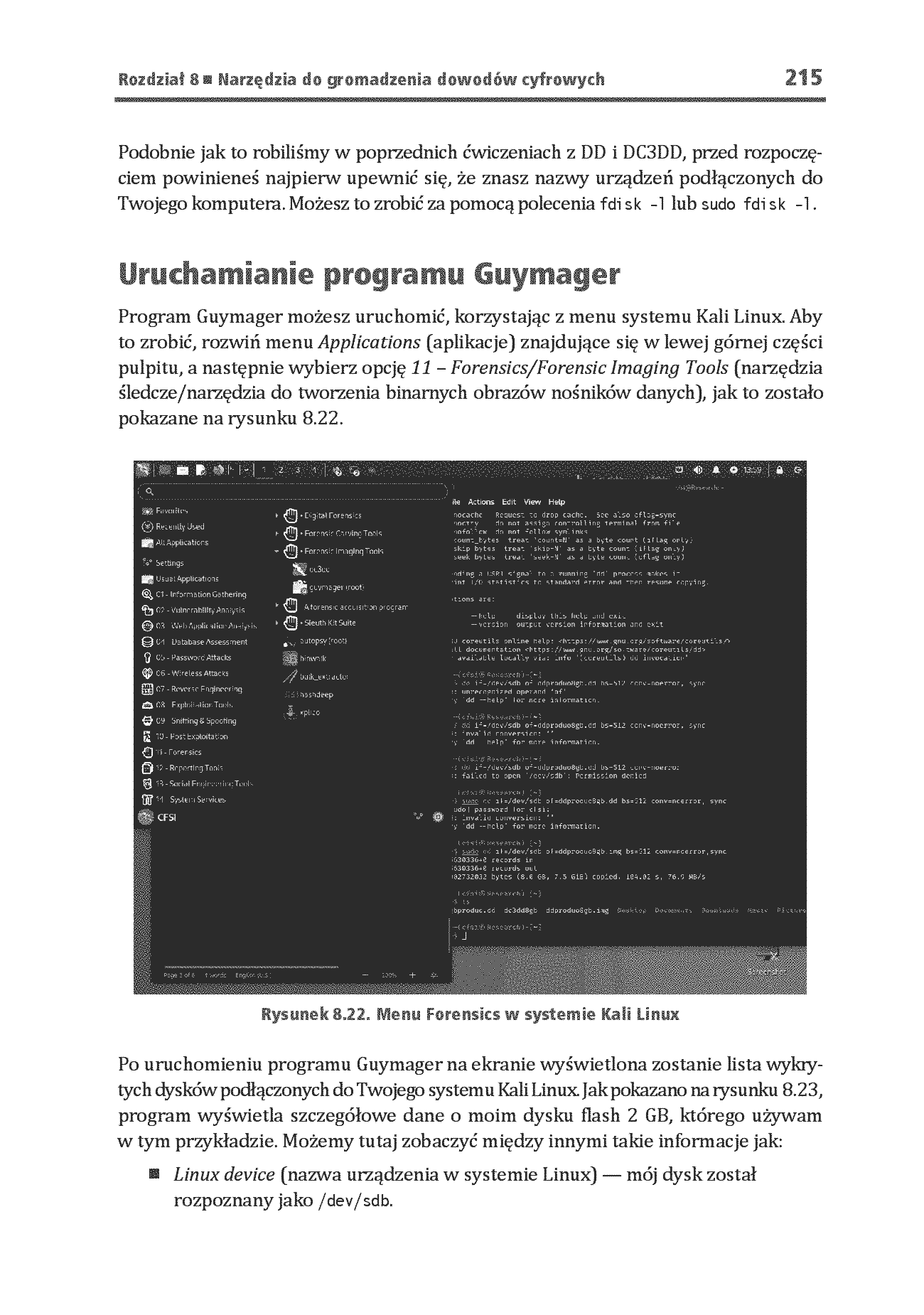 Fragment „Informatyka śledcza i Kali Linux. Przeprowadź analizy nośników pamięci, ruchu sieciowego i zawartości RAM-u za pomocą narzędzi systemu Kali Linux 2022.x. Wydanie III” — strona 29 z 30