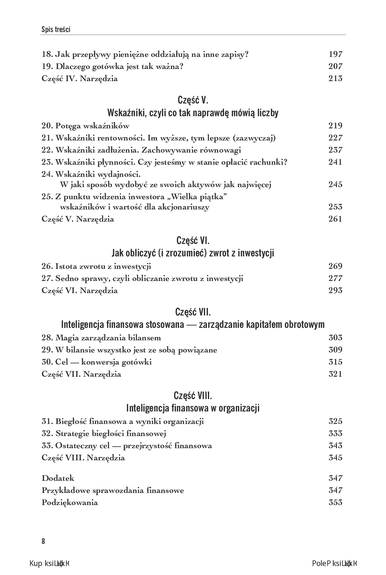 Fragment „Inteligencja finansowa. Co kryją liczby. Przewodnik menedżera. Wydanie II” — strona 4 z 20