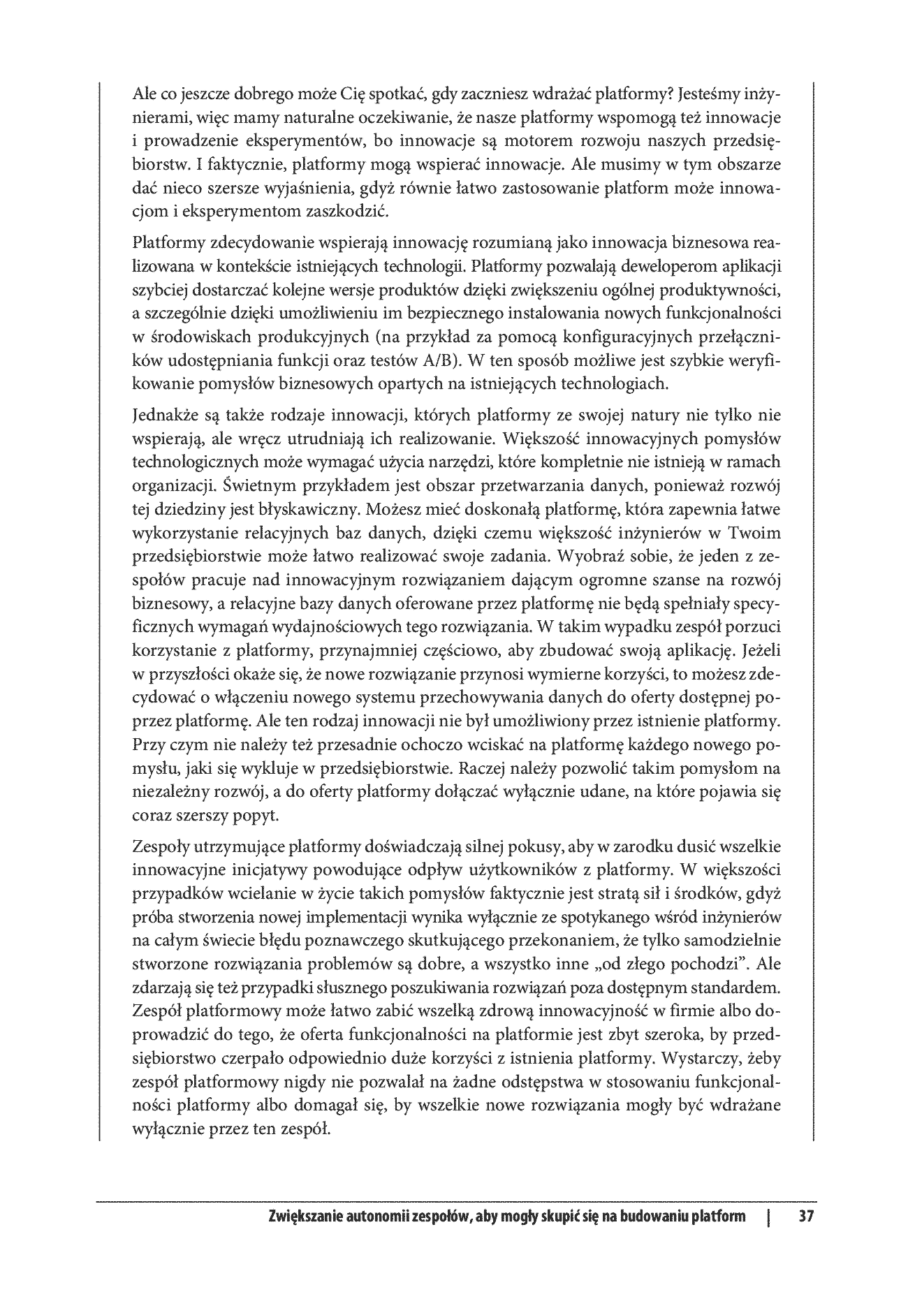 Fragment „Inżynieria platform dla nowoczesnych liderów. Skuteczne zarządzanie systemami i zespołami” — strona 29 z 30