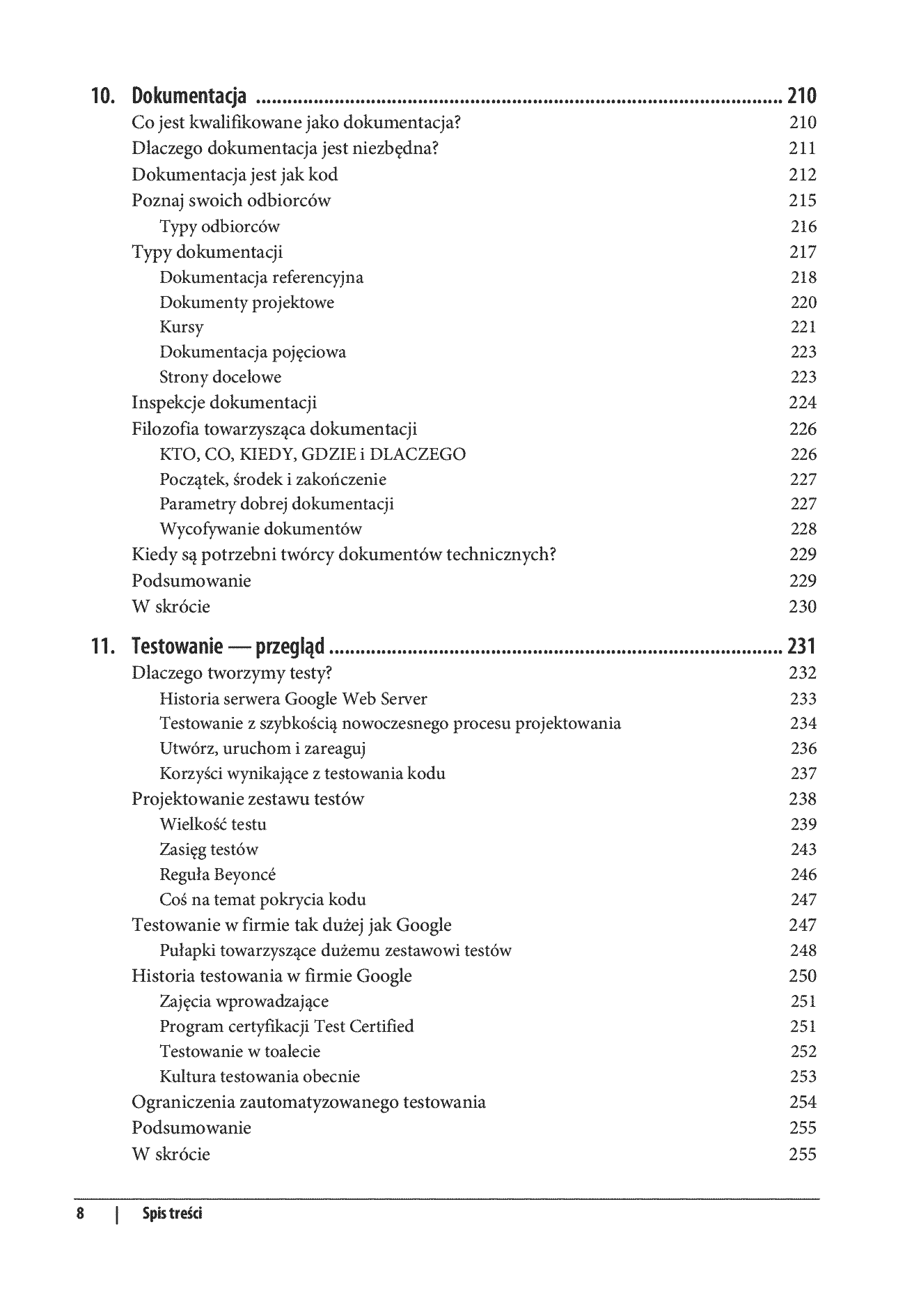 Fragment „Inżynieria oprogramowania według Google. Czego warto się nauczyć o tworzeniu oprogramowania” — strona 8 z 30