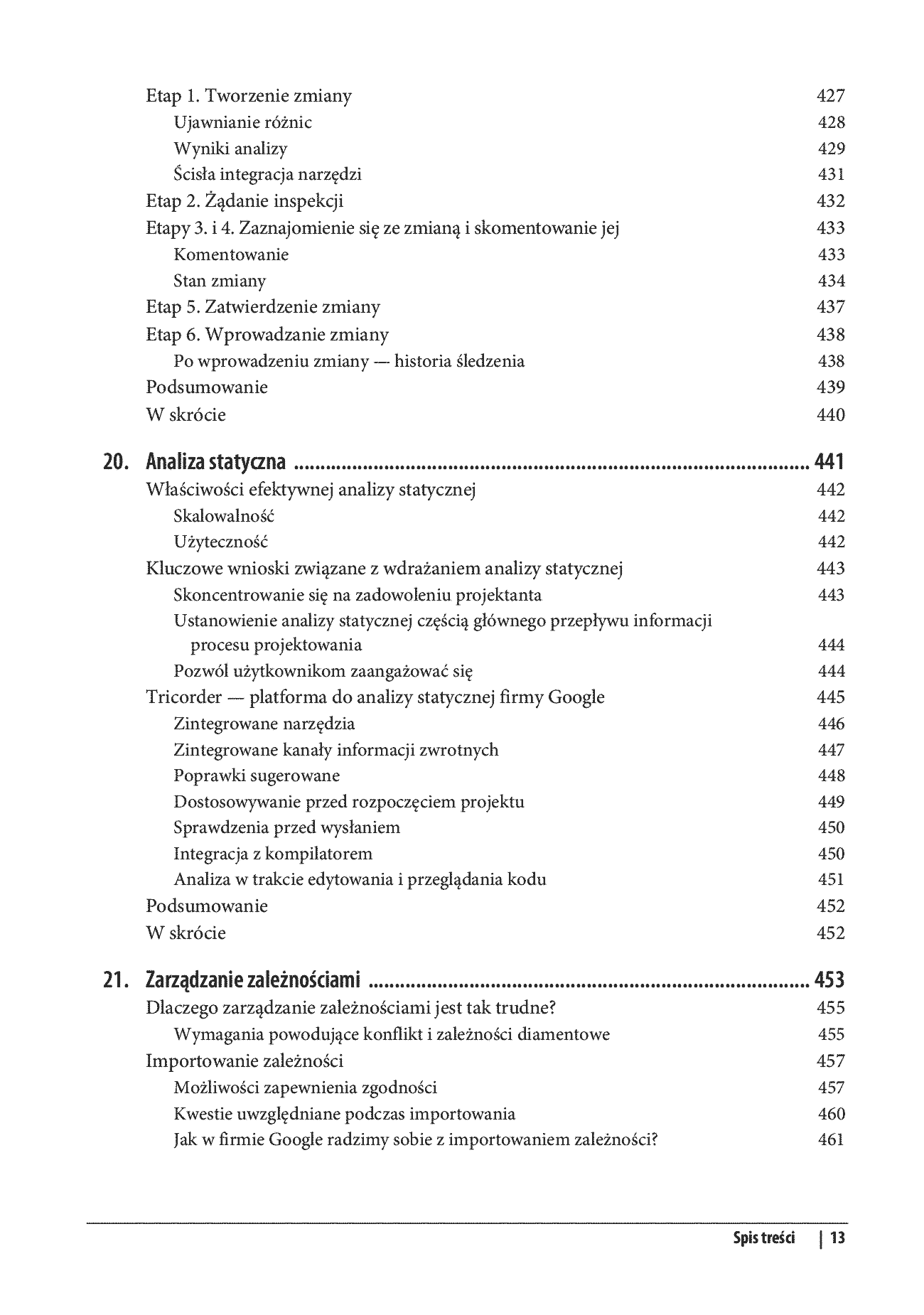 Fragment „Inżynieria oprogramowania według Google. Czego warto się nauczyć o tworzeniu oprogramowania” — strona 13 z 30