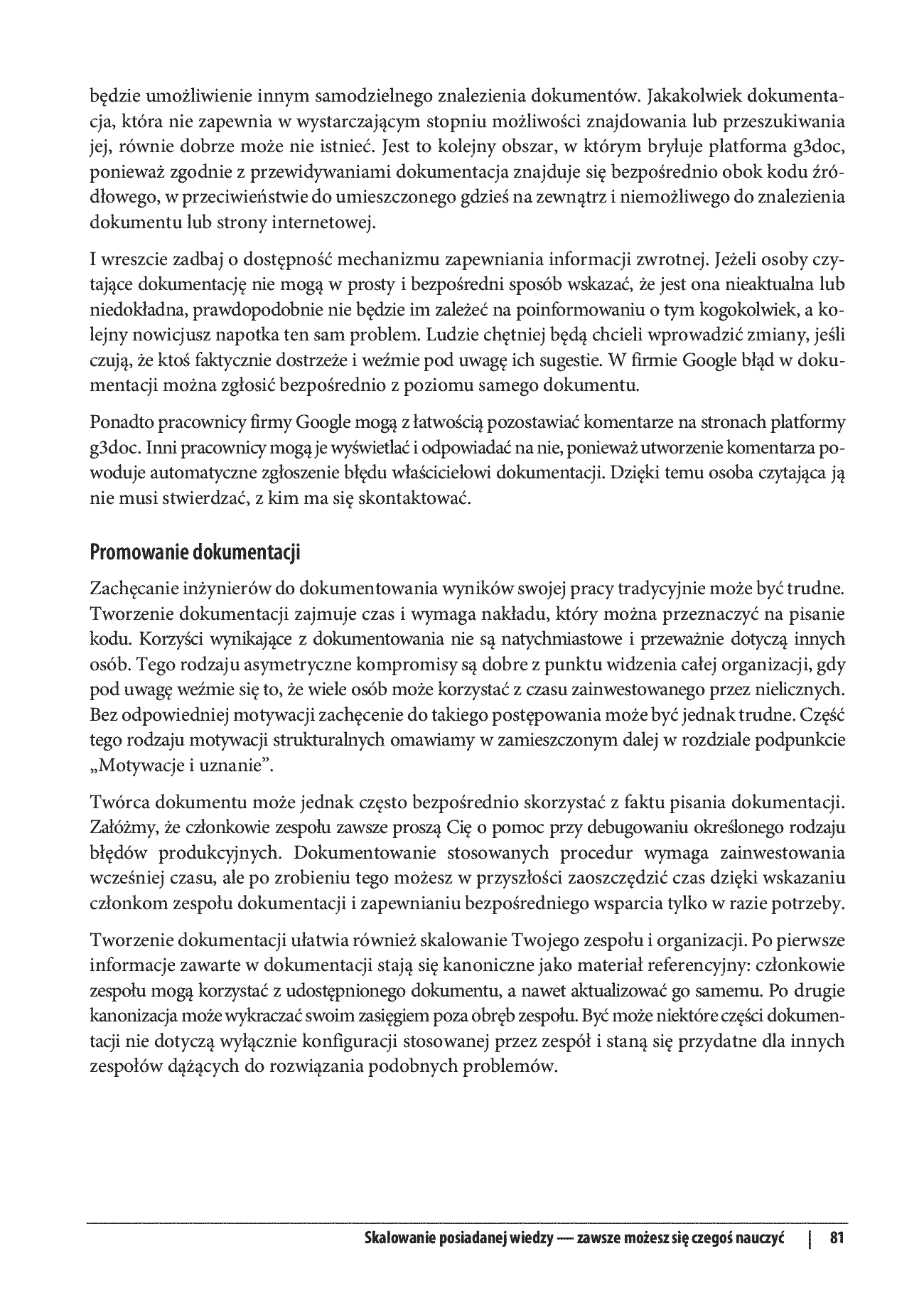 Fragment „Inżynieria oprogramowania według Google. Czego warto się nauczyć o tworzeniu oprogramowania” — strona 29 z 30