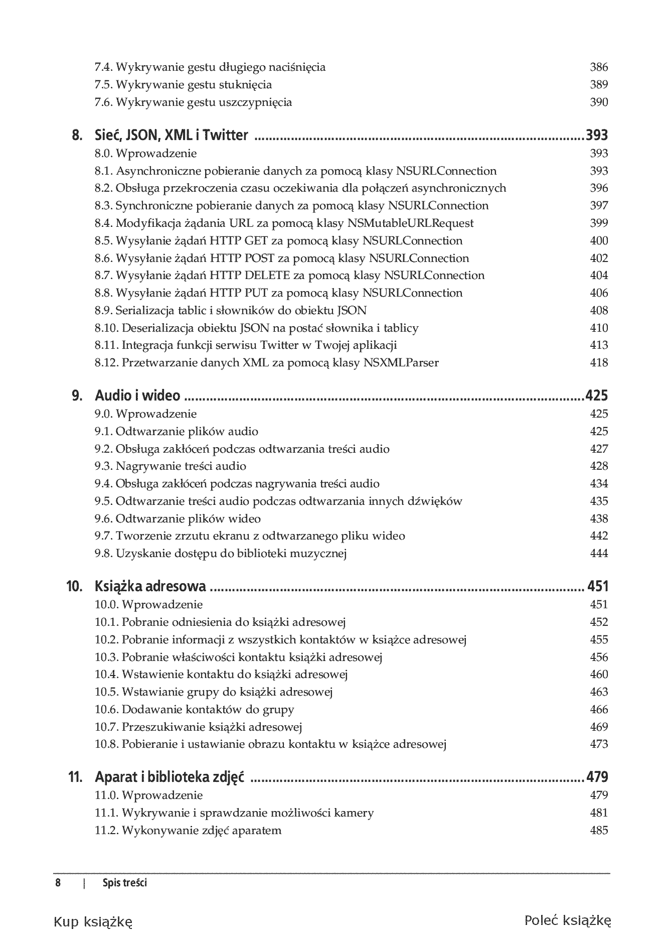 Fragment „iOS 5. Programowanie. Receptury” — strona 6 z 30
