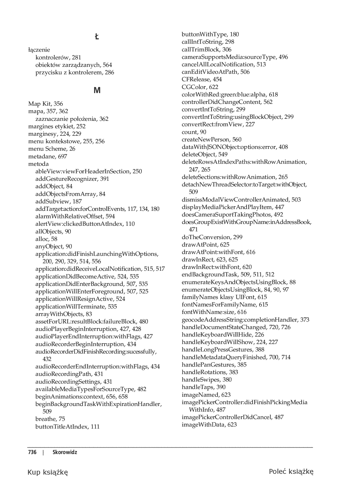 Fragment „iOS 5. Programowanie. Receptury” — strona 30 z 30