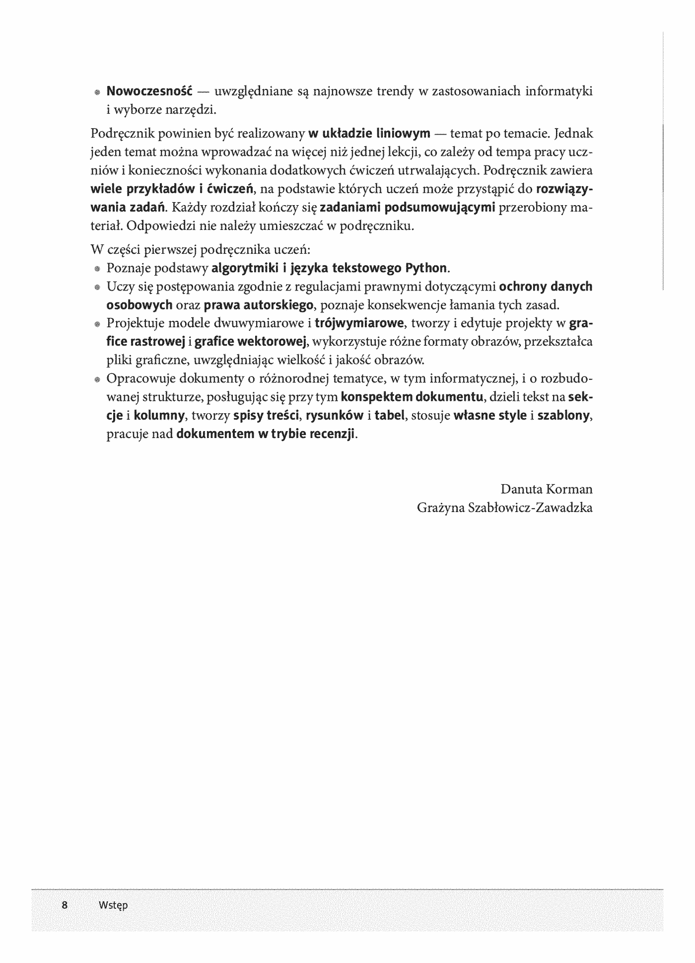 Fragment „Informatyka Europejczyka. Podręcznik dla szkół ponadpodstawowych. Zakres podstawowy. Część 1” — strona 8 z 30