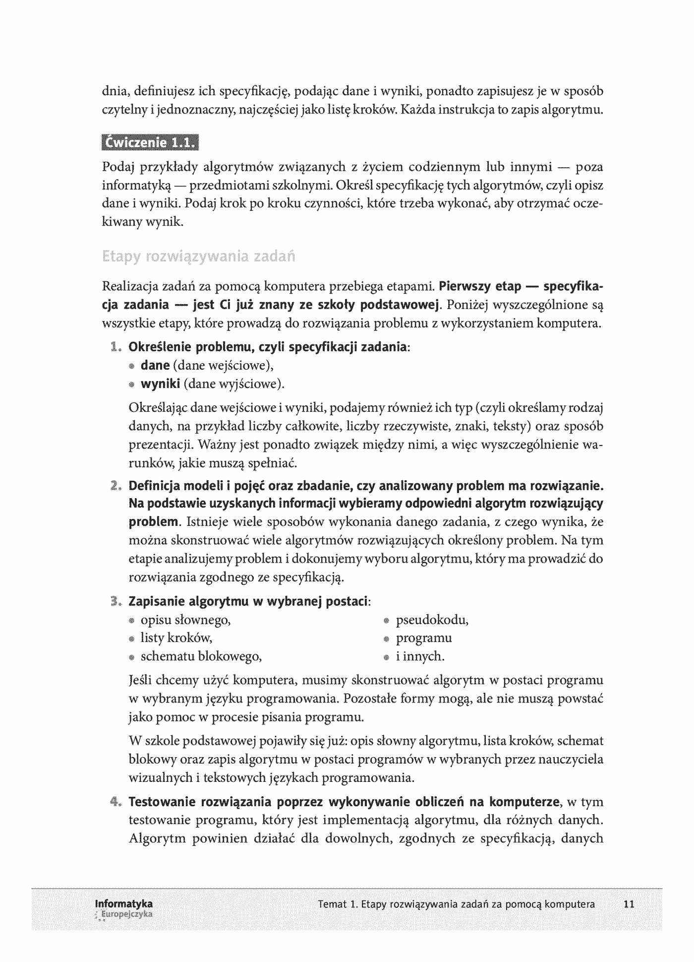 Fragment „Informatyka Europejczyka. Podręcznik dla szkół ponadpodstawowych. Zakres podstawowy. Część 1” — strona 11 z 30