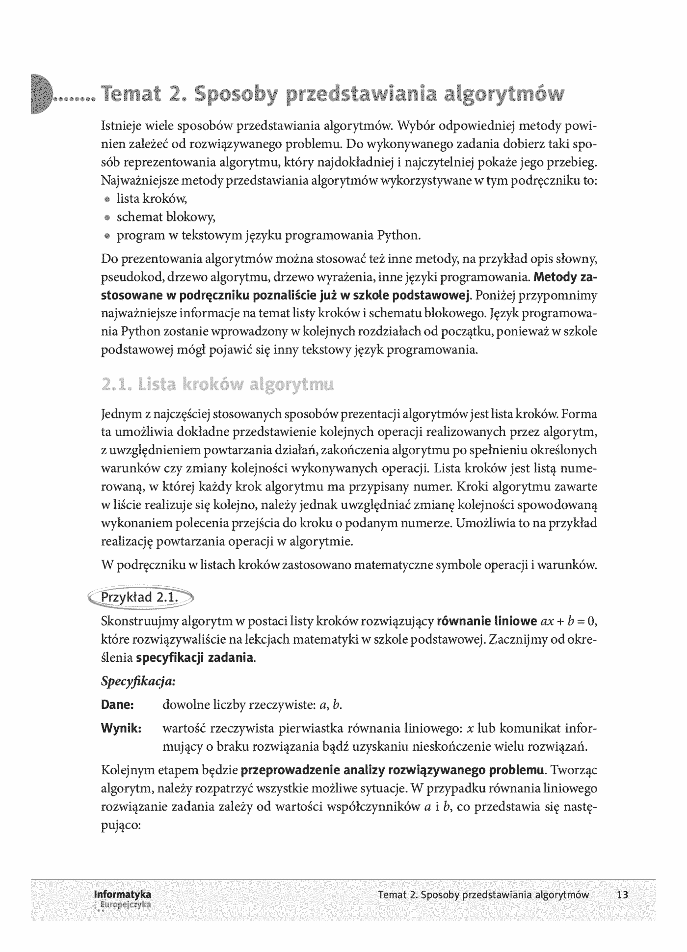 Fragment „Informatyka Europejczyka. Podręcznik dla szkół ponadpodstawowych. Zakres podstawowy. Część 1” — strona 13 z 30