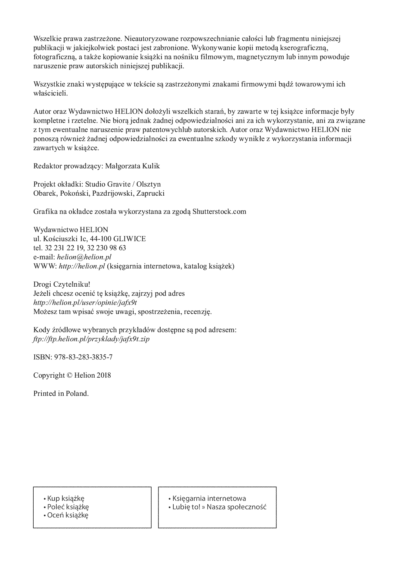 Fragment „JavaFX 9. Tworzenie graficznych interfejsów użytkownika” — strona 2 z 30