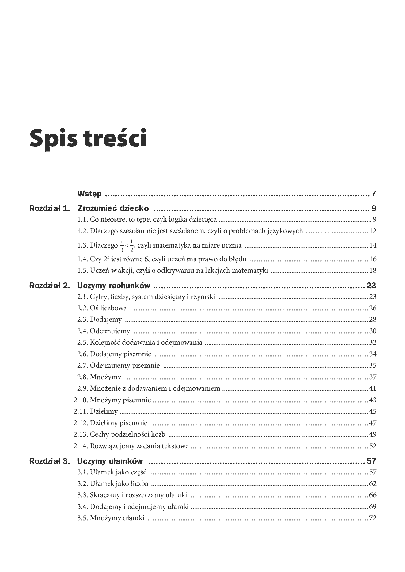 Fragment „Jak tłumaczyć dzieciom matematykę. Poradnik nie tylko dla rodziców” — strona 3 z 28