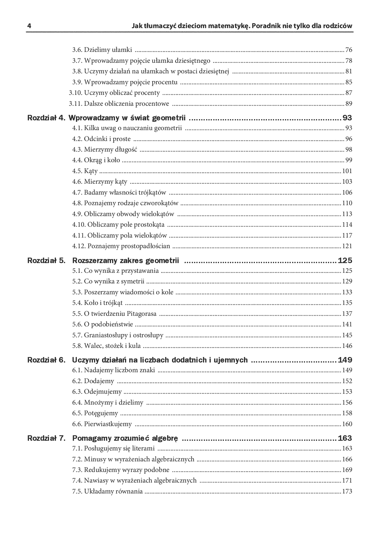 Fragment „Jak tłumaczyć dzieciom matematykę. Poradnik nie tylko dla rodziców” — strona 4 z 28