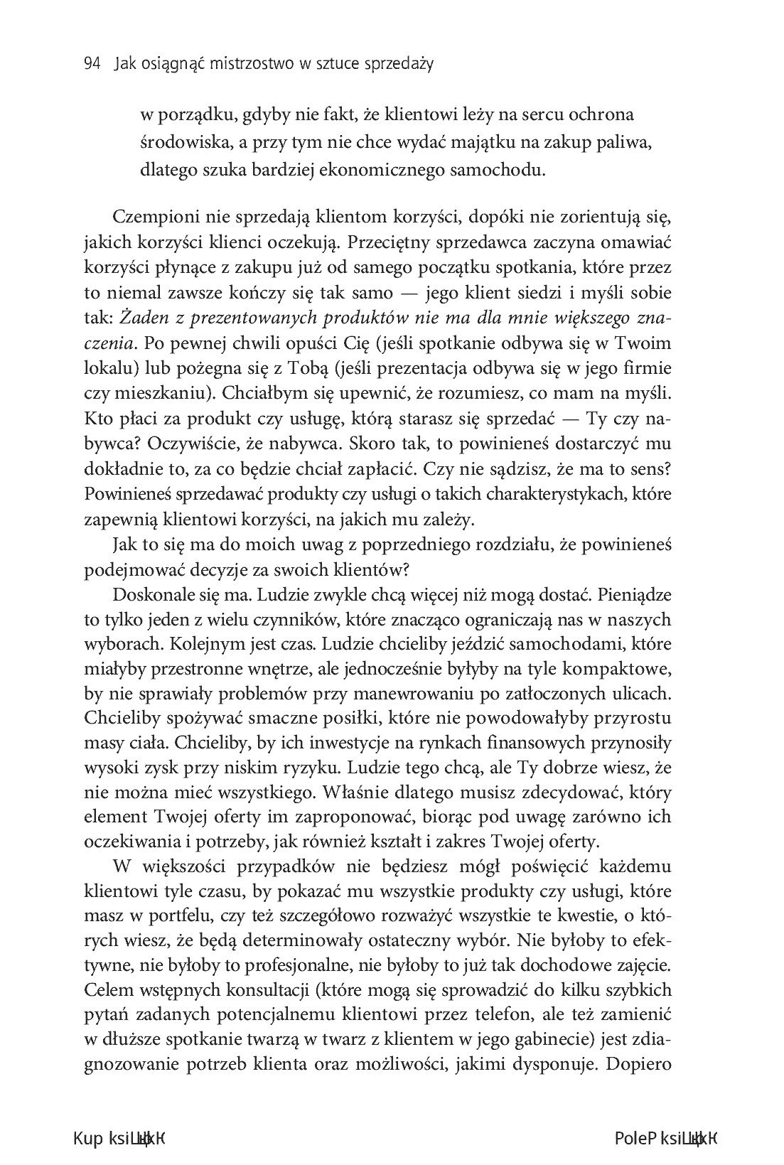 Fragment „Jak osiągnąć mistrzostwo w sztuce sprzedaży” — strona 10 z 30