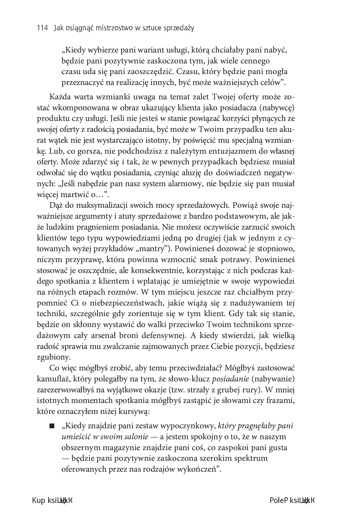 Fragment „Jak osiągnąć mistrzostwo w sztuce sprzedaży” — strona 30 z 30