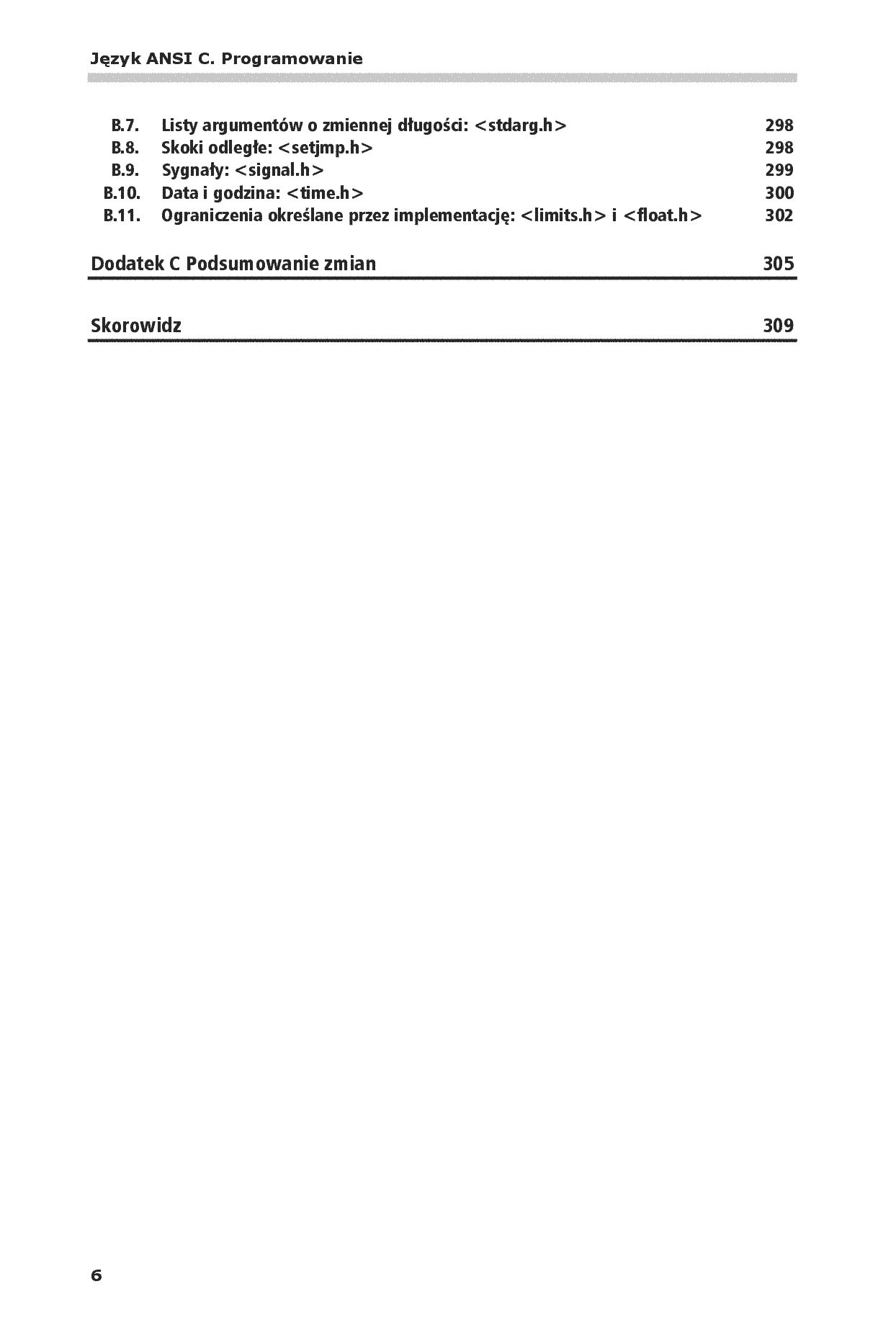 Fragment „Język ANSI C. Programowanie. Wydanie II” — strona 6 z 30
