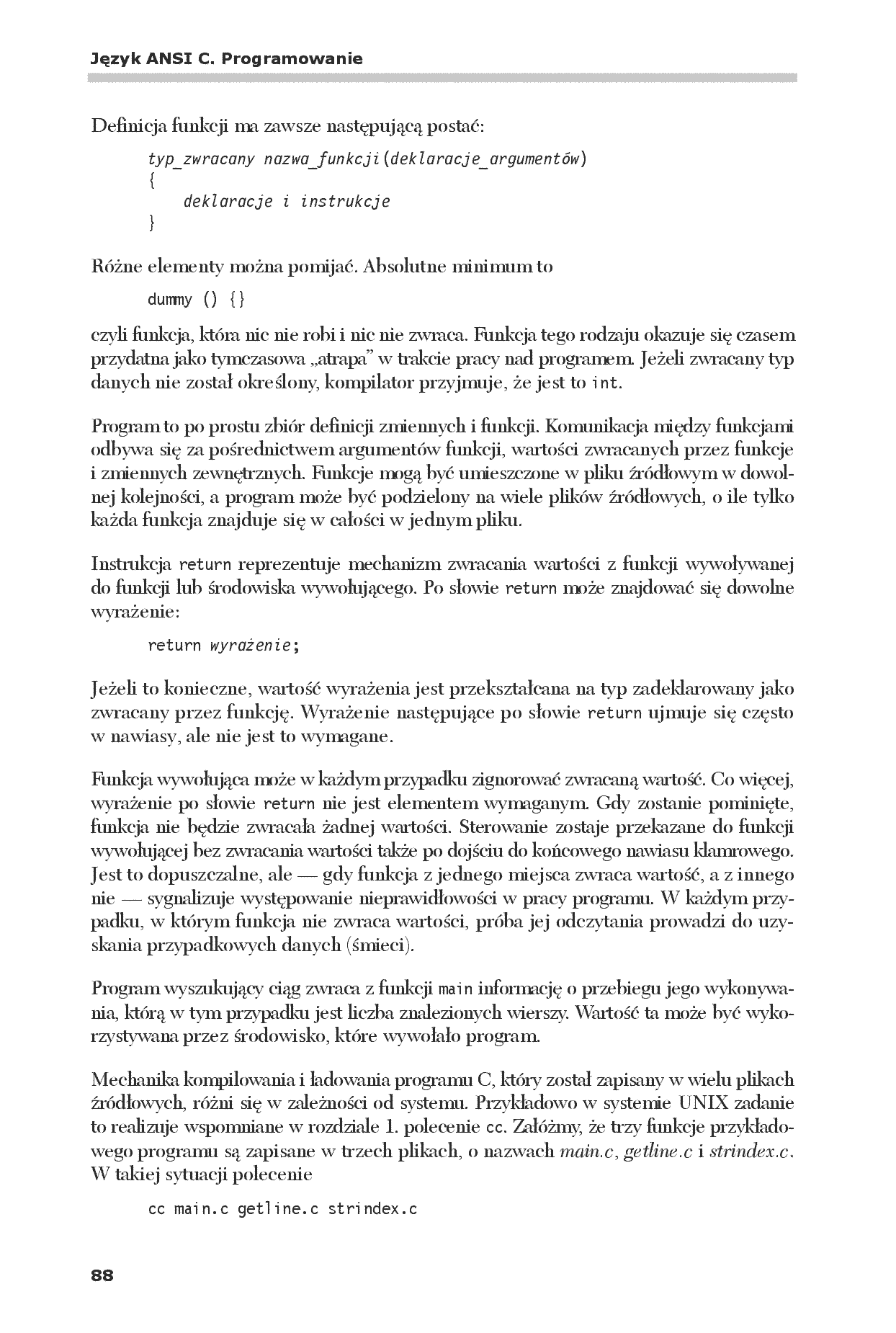 Fragment „Język ANSI C. Programowanie. Wydanie II” — strona 10 z 30