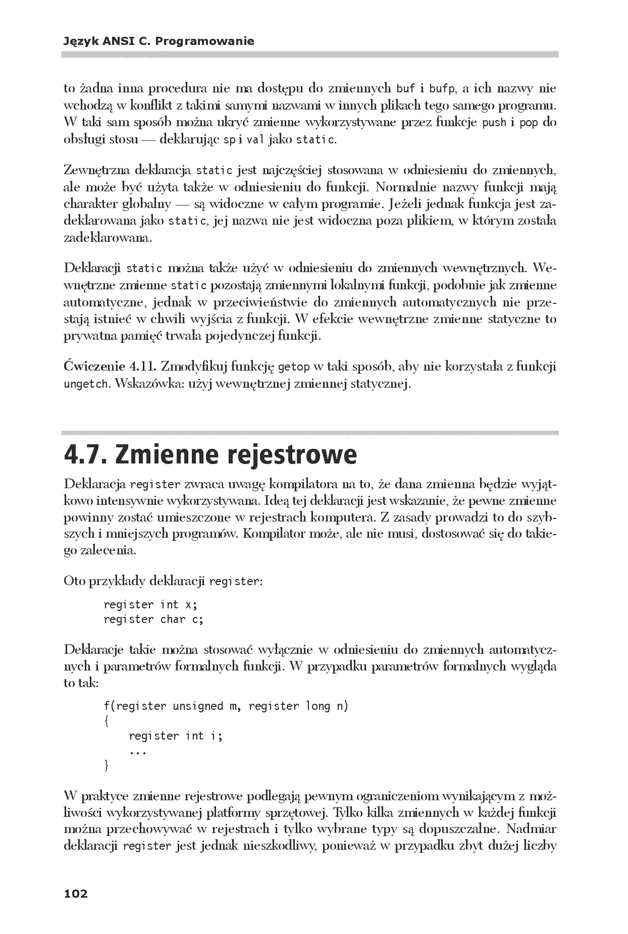 Fragment „Język ANSI C. Programowanie. Wydanie II” — strona 24 z 30