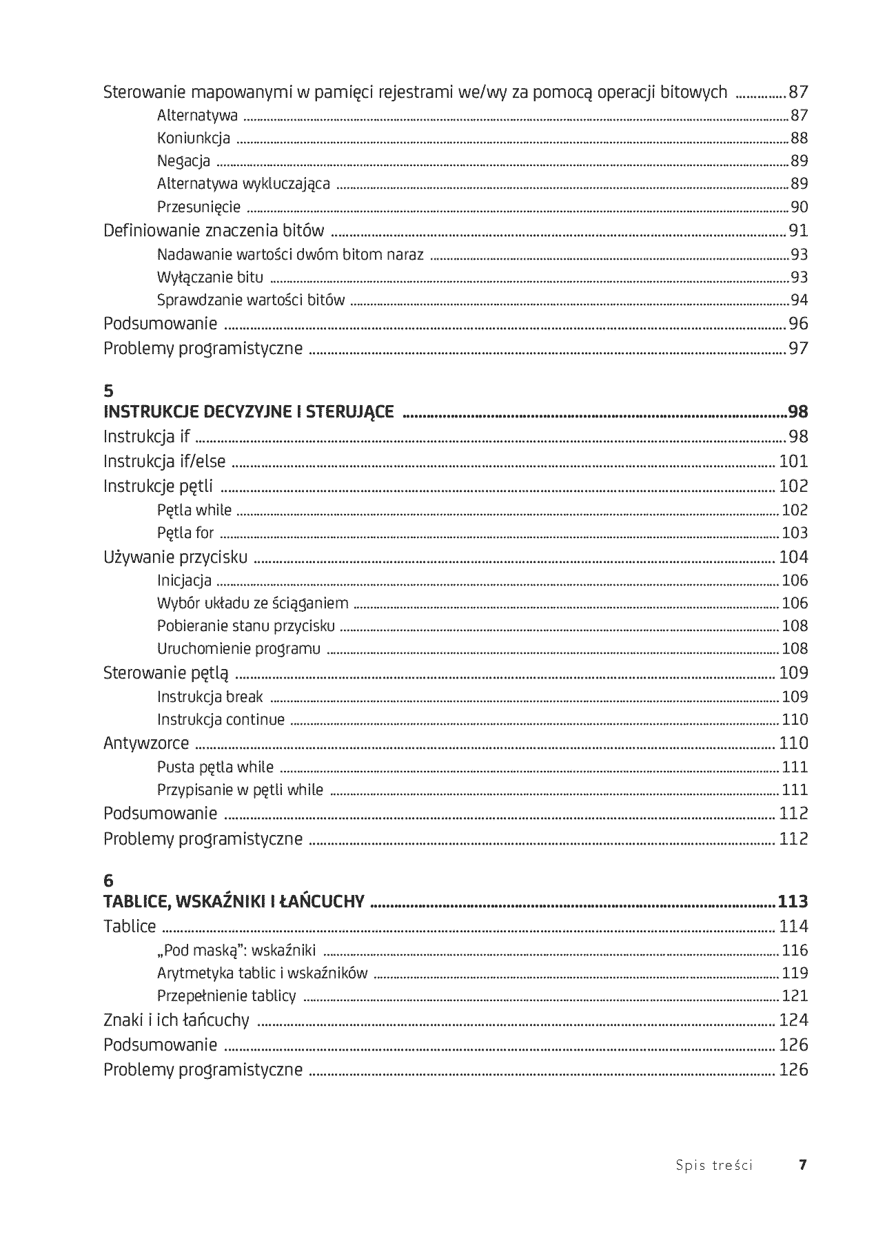 Fragment „Język C w programowaniu urządzeń. Praktyczna nauka tworzenia kodu dla systemów wbudowanych” — strona 5 z 30