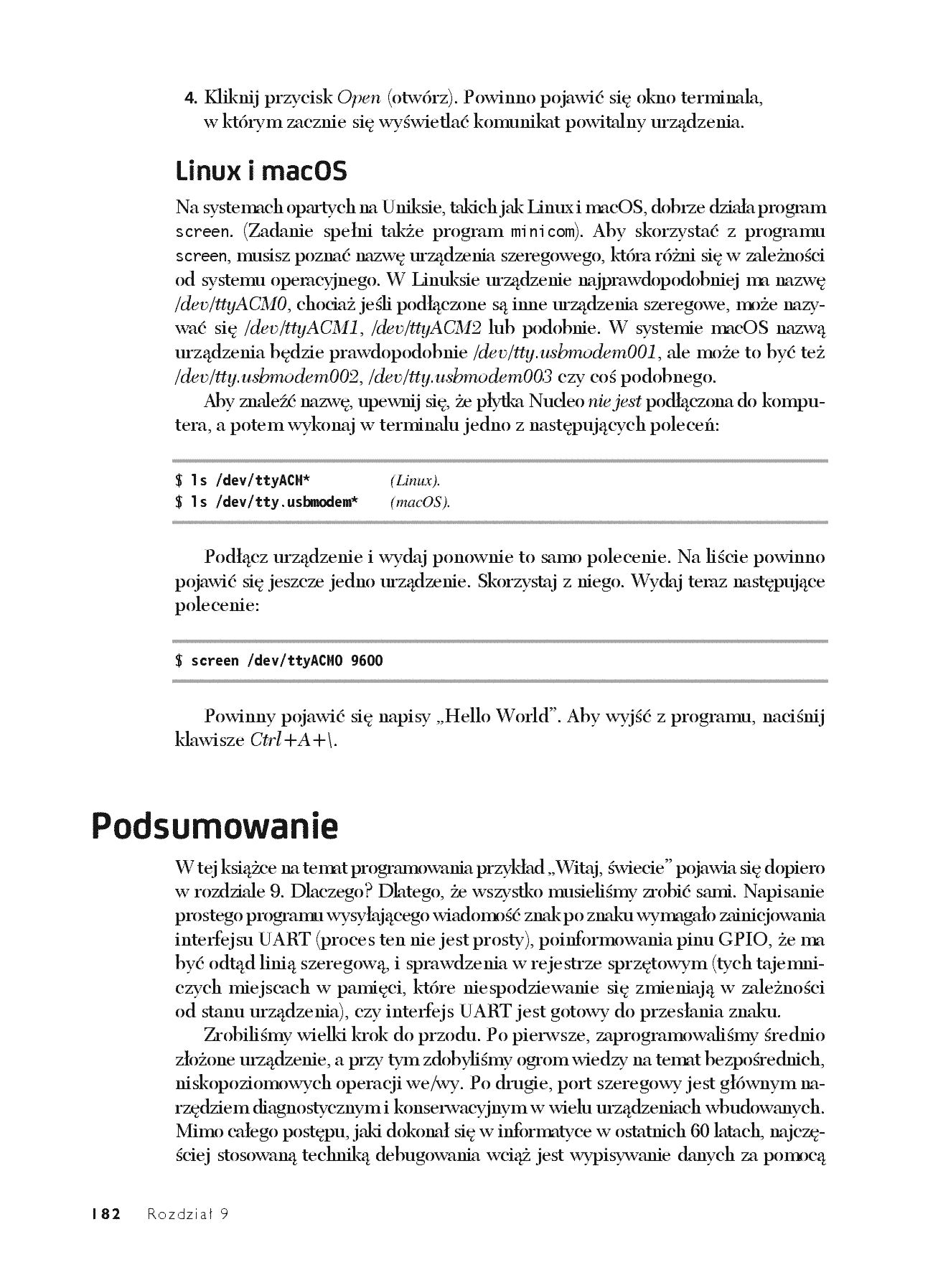 Fragment „Język C w programowaniu urządzeń. Praktyczna nauka tworzenia kodu dla systemów wbudowanych” — strona 30 z 30