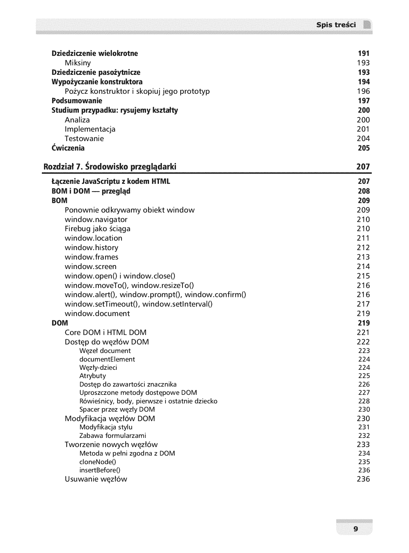 Fragment „JavaScript. Programowanie obiektowe” — strona 6 z 30
